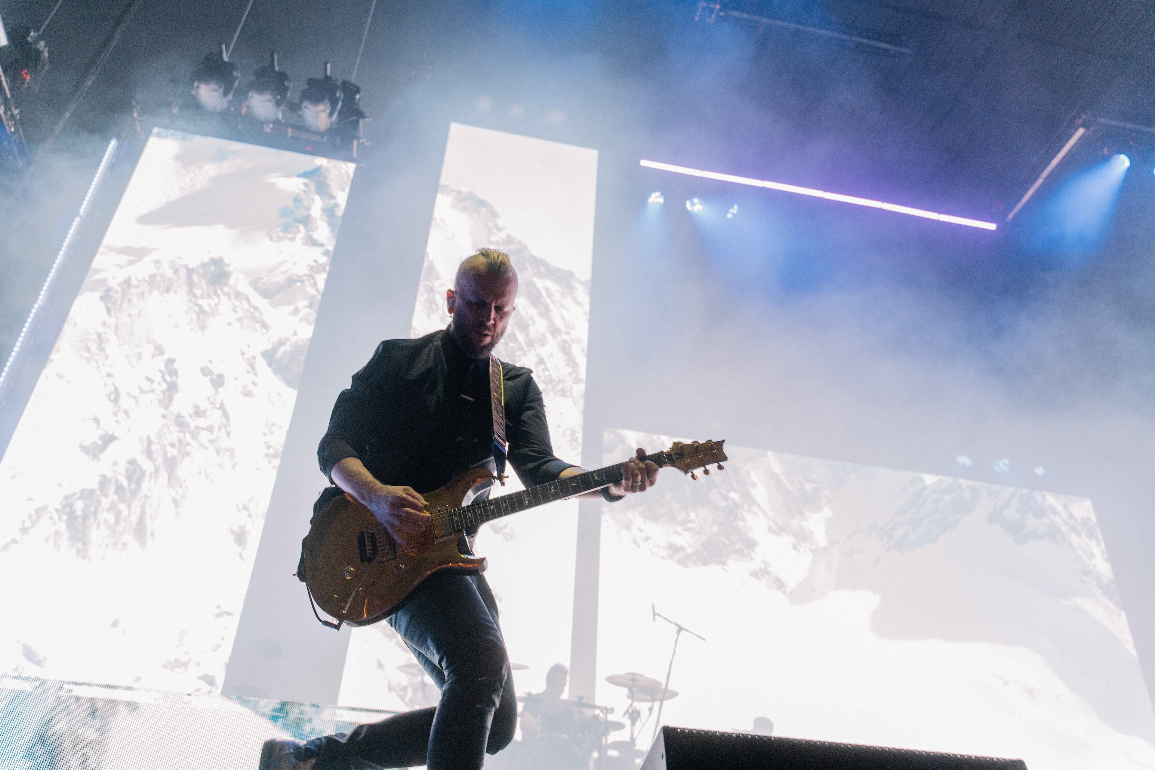 Peredur Ap Gwynedd Pendulum performing live on stage at First Direct Arena in Leeds on Sunday 24th March 2024