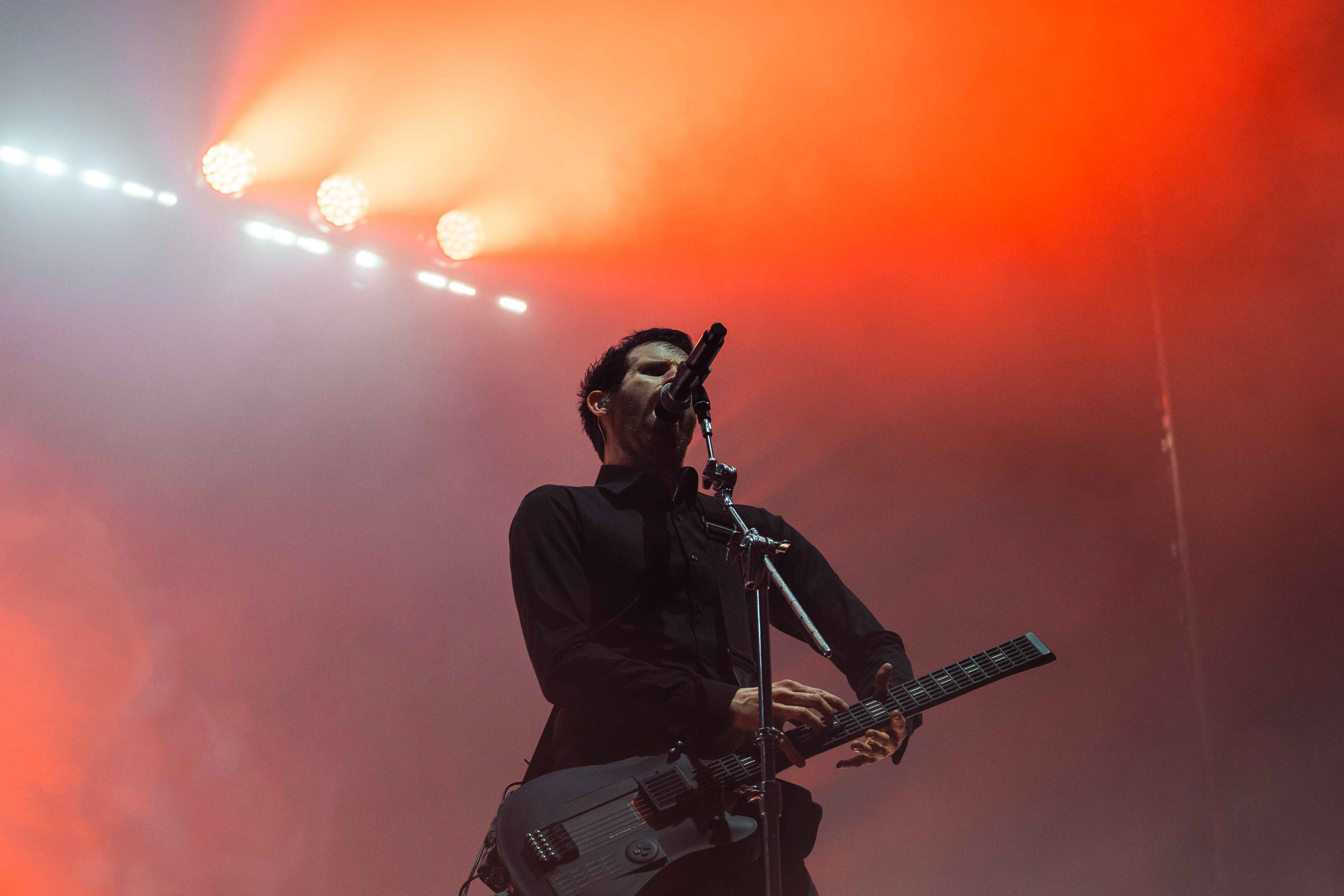 Rob Swire of Pendulum performing live on stage at First Direct Arena in Leeds on Sunday 24th March 2024