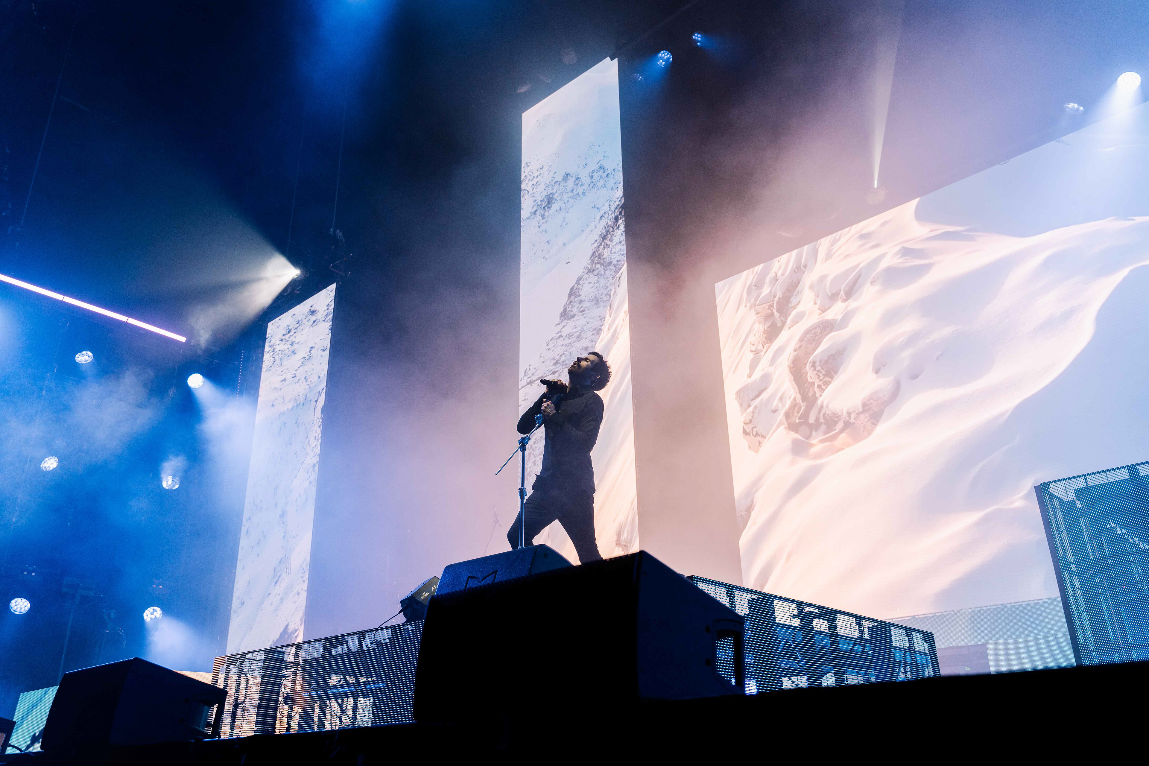 Rob Swire of Pendulum performing live on stage at First Direct Arena in Leeds on Sunday 24th March 2024