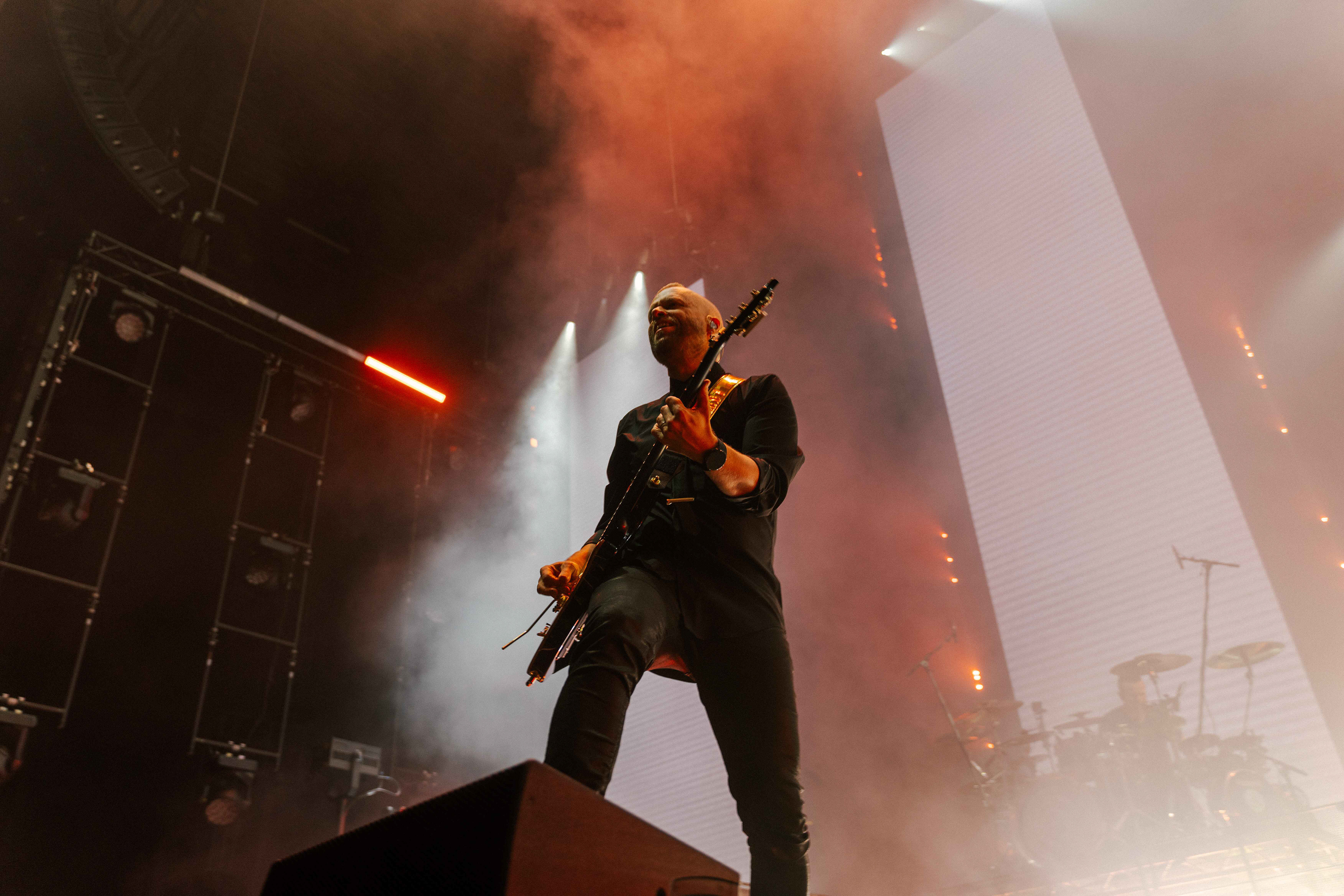 Peredur Ap Gwynedd Pendulum performing live on stage at First Direct Arena in Leeds on Sunday 24th March 2024
