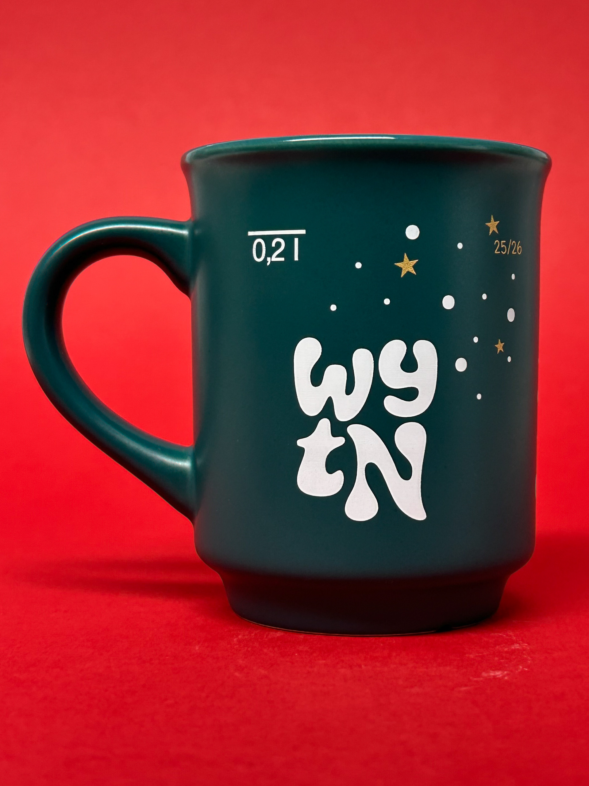 Woyton, Oldenburg - Glühweinseidel mit 2-farbigem Siebdruck und Füllstrich