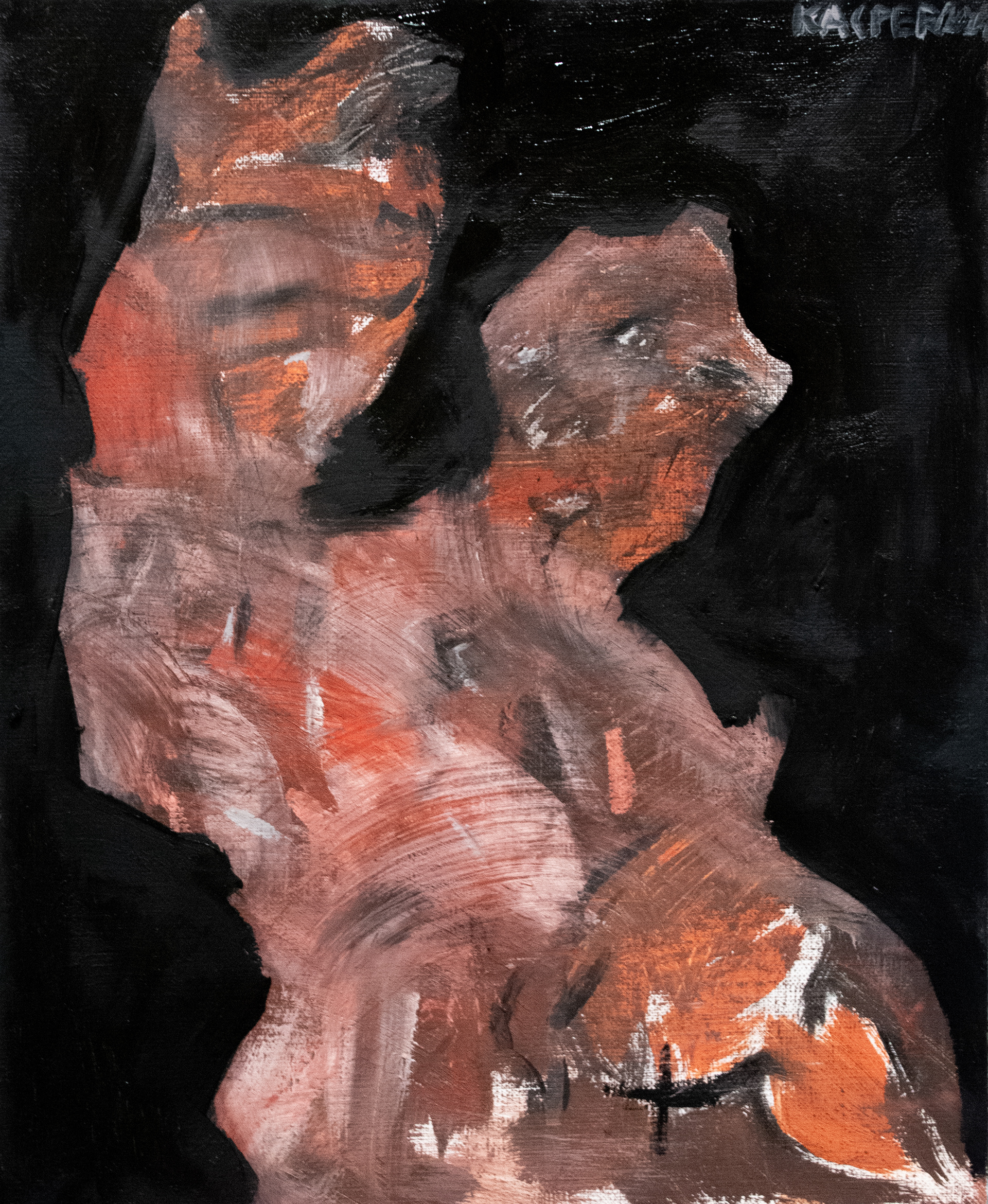 1150 PLN / "Portrait of Terence Fletcher" 30x20cm / akryl, farba olejna, ołówek, na lnianym płótnie