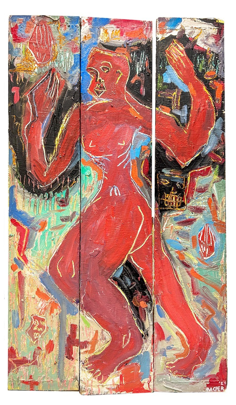 1050 PLN /"Psalm 139", tryptyk /114x69 cm
