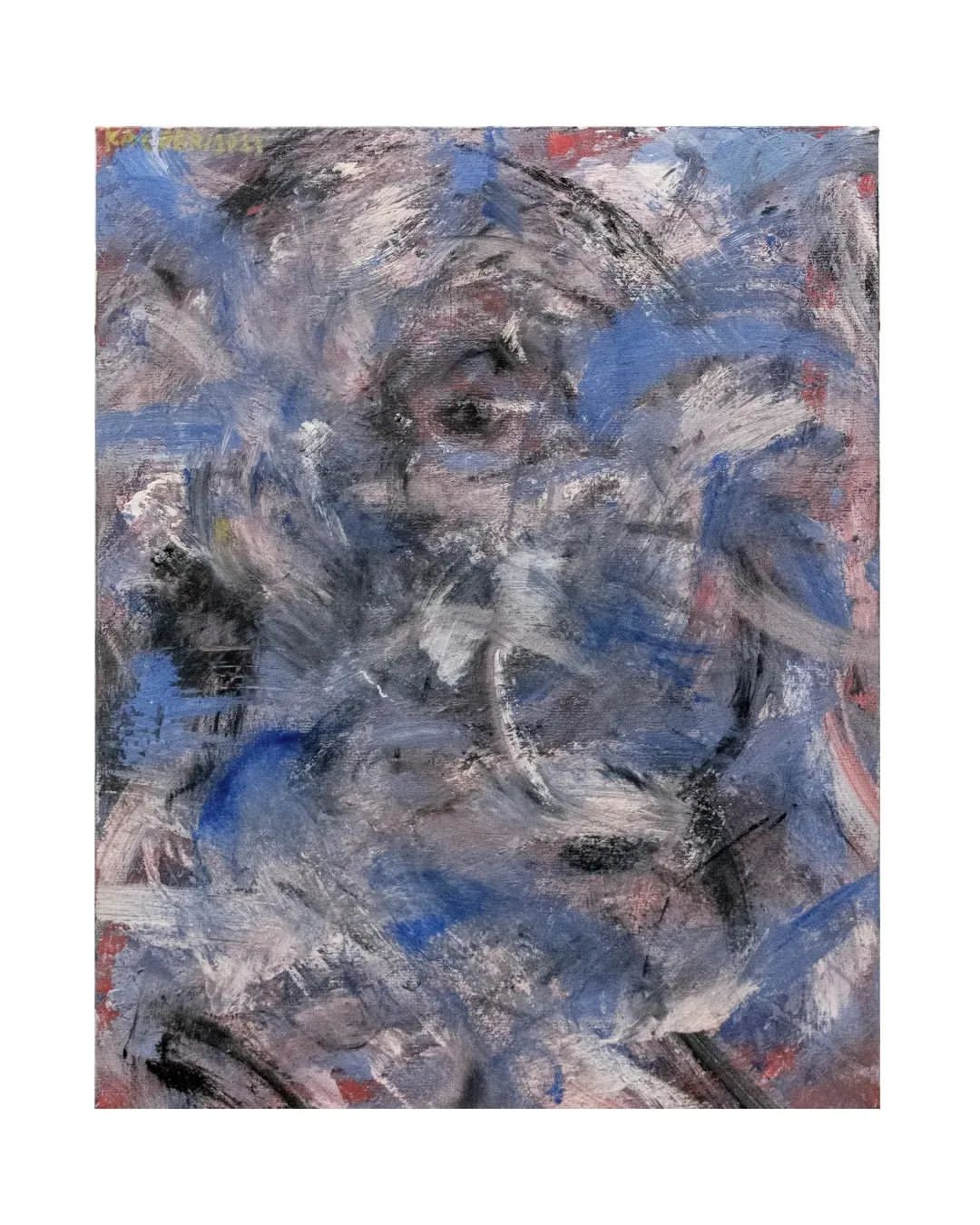 850 PLN / "Poszukiwanie no. 2" 30x40 cm / olej, akryl, węgiel, ołwek na lnianym płótnie