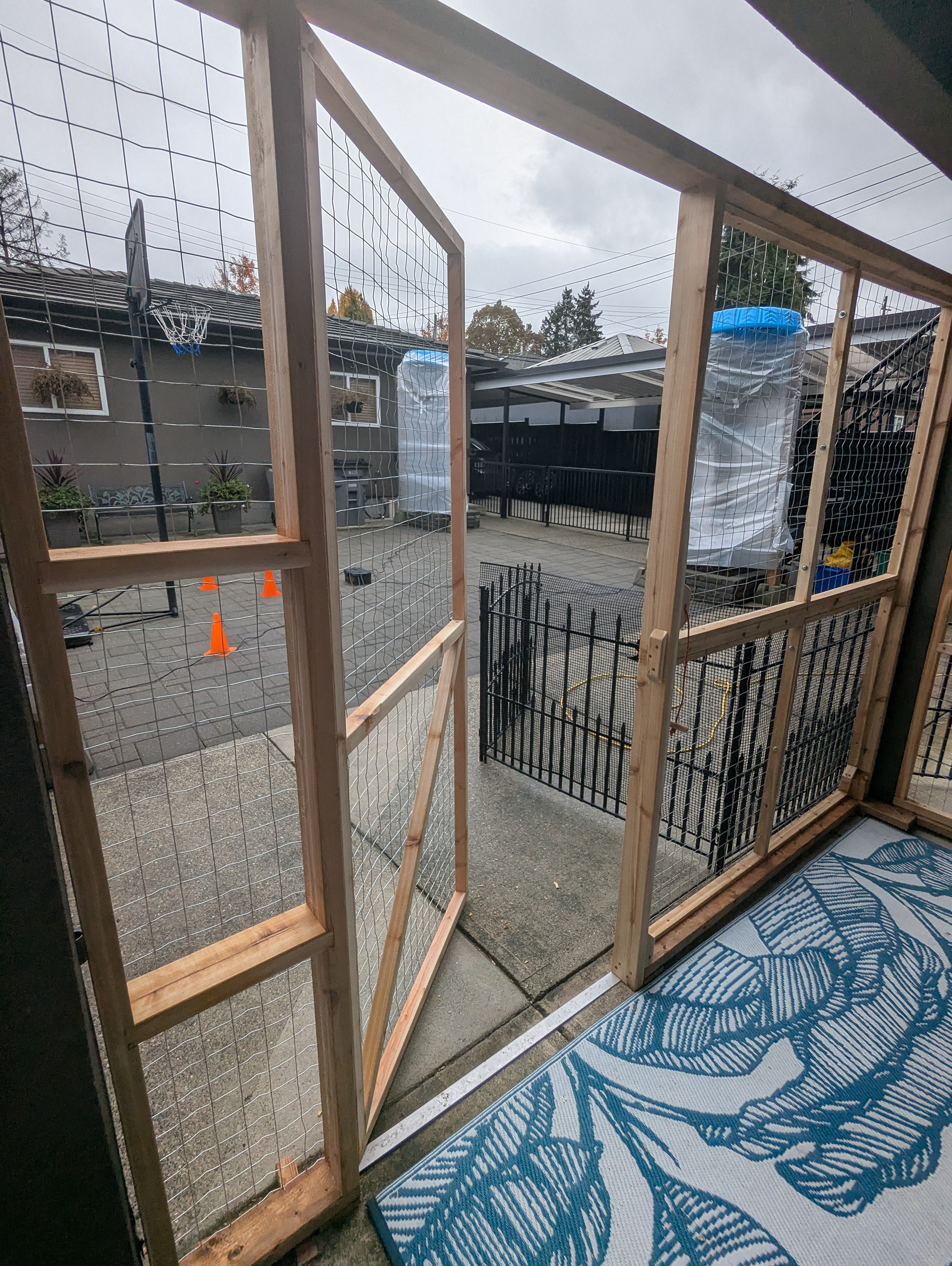 Nice human-scale door to the back.