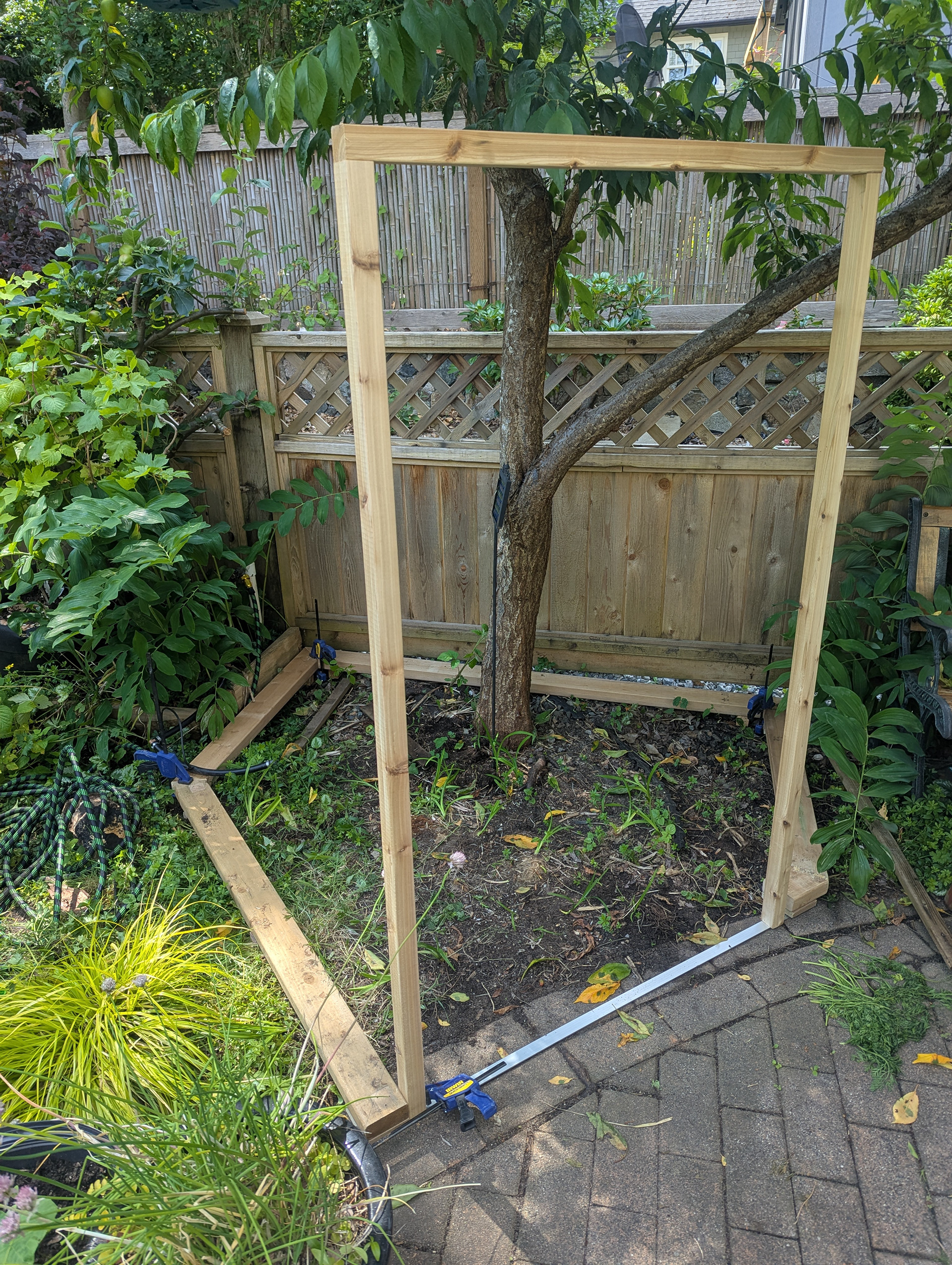 The catio had to fit a very specific space. 
