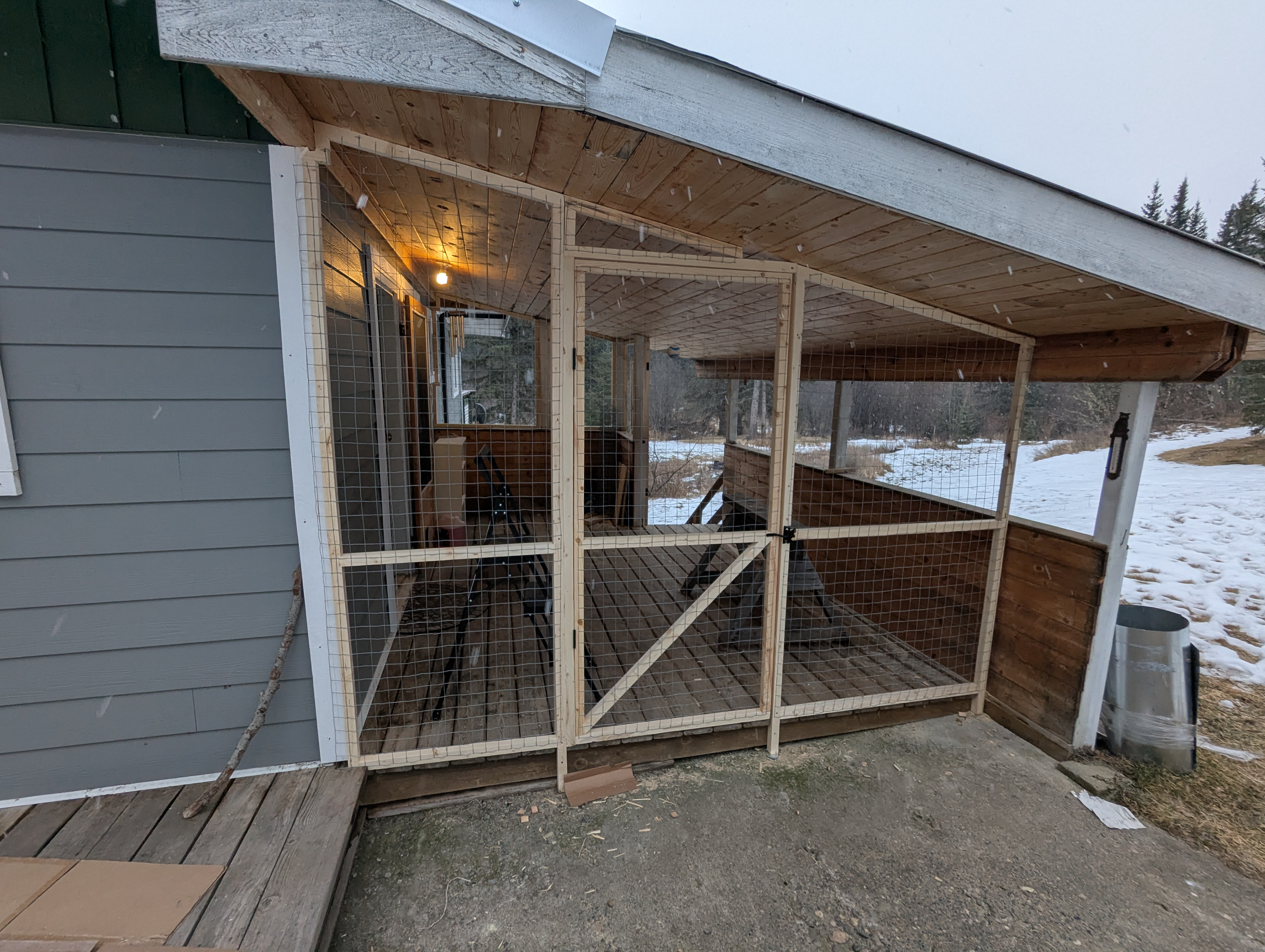 ...but I ran out of lumber and screws to finish it up. I felt OK leaving the client to finish up when he moved his crew up for good.