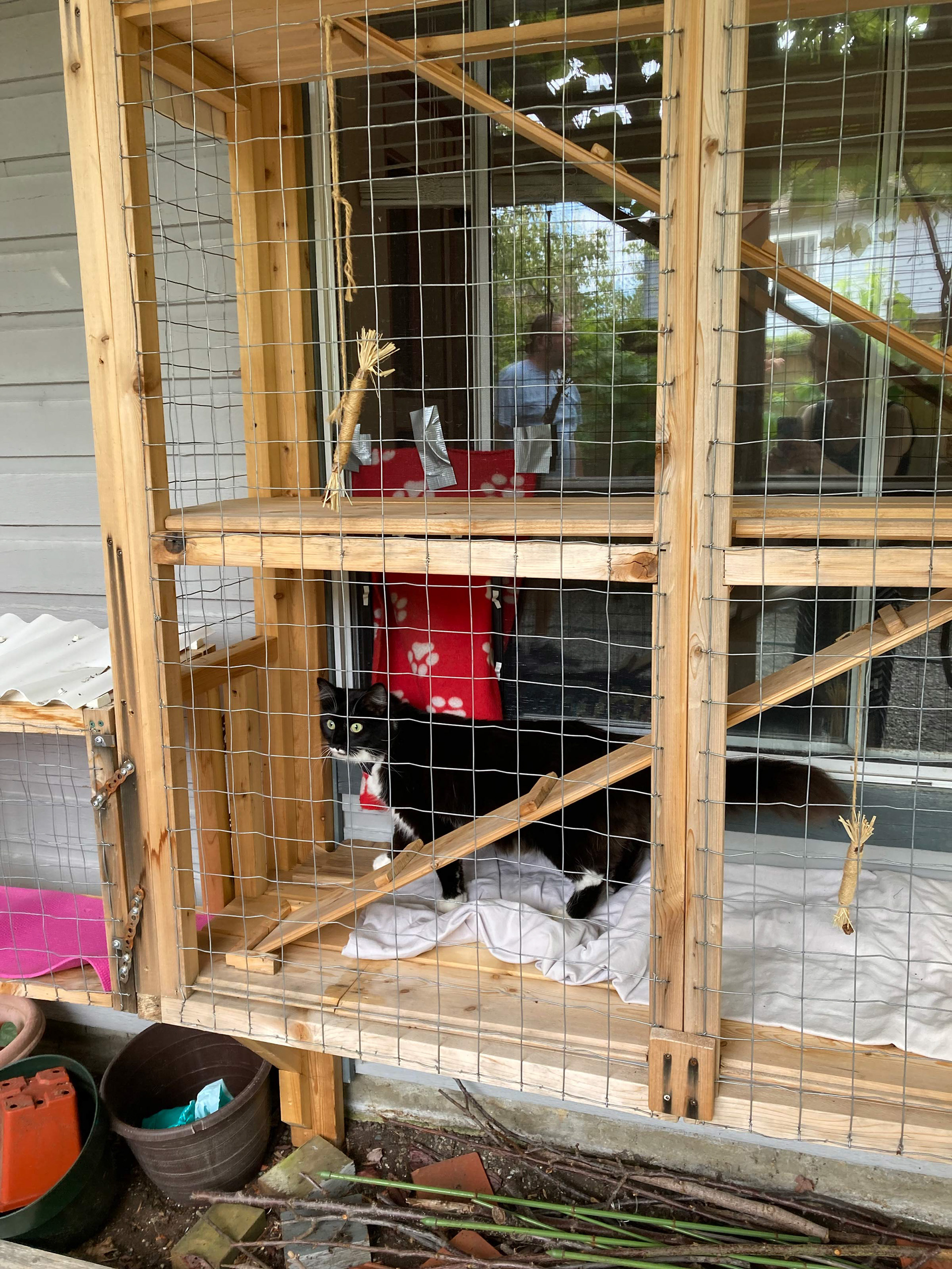 Next we connected the window box up with a bridge!