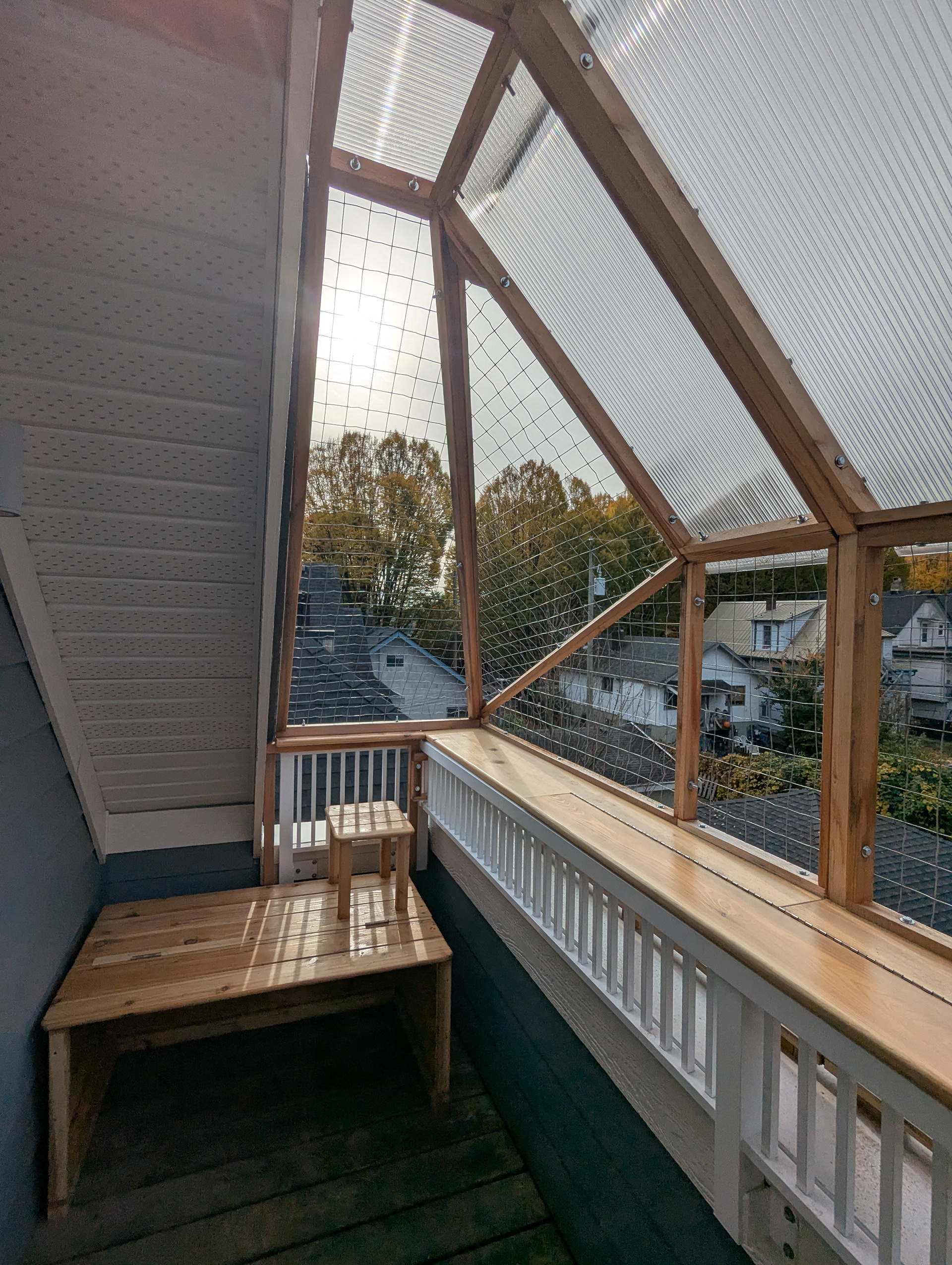 And a box to keep the litter trays dry. 