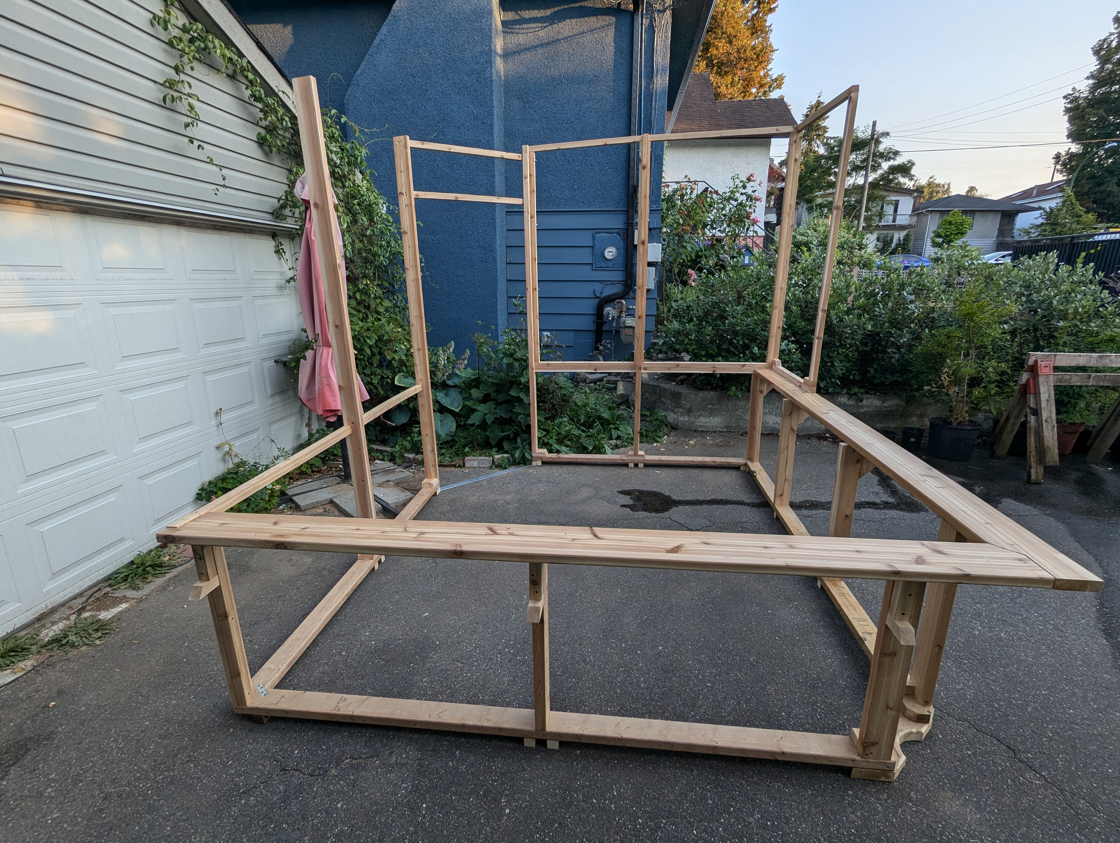 Taking shape in the driveway...
