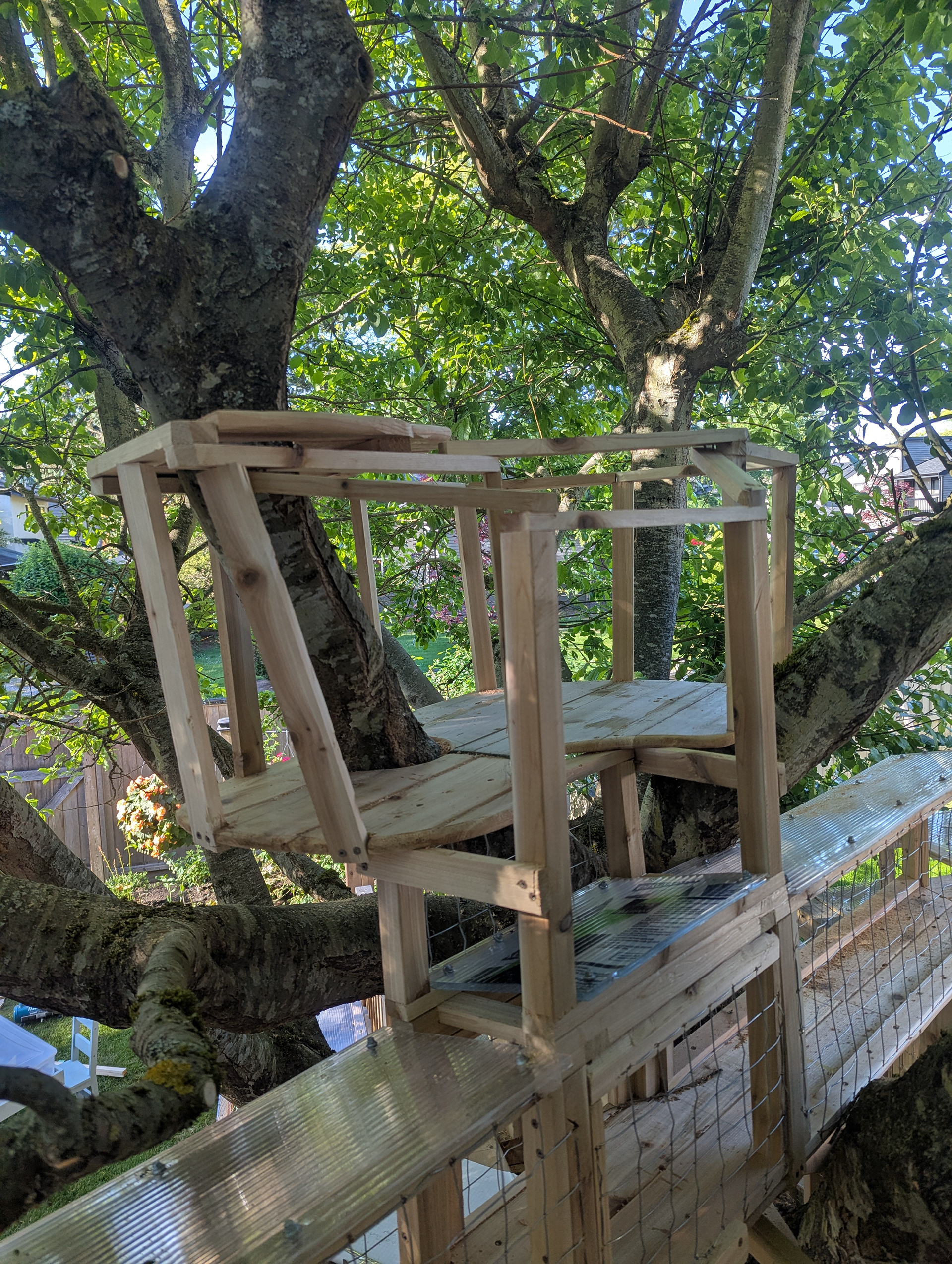 The last addition was a crow's nest.