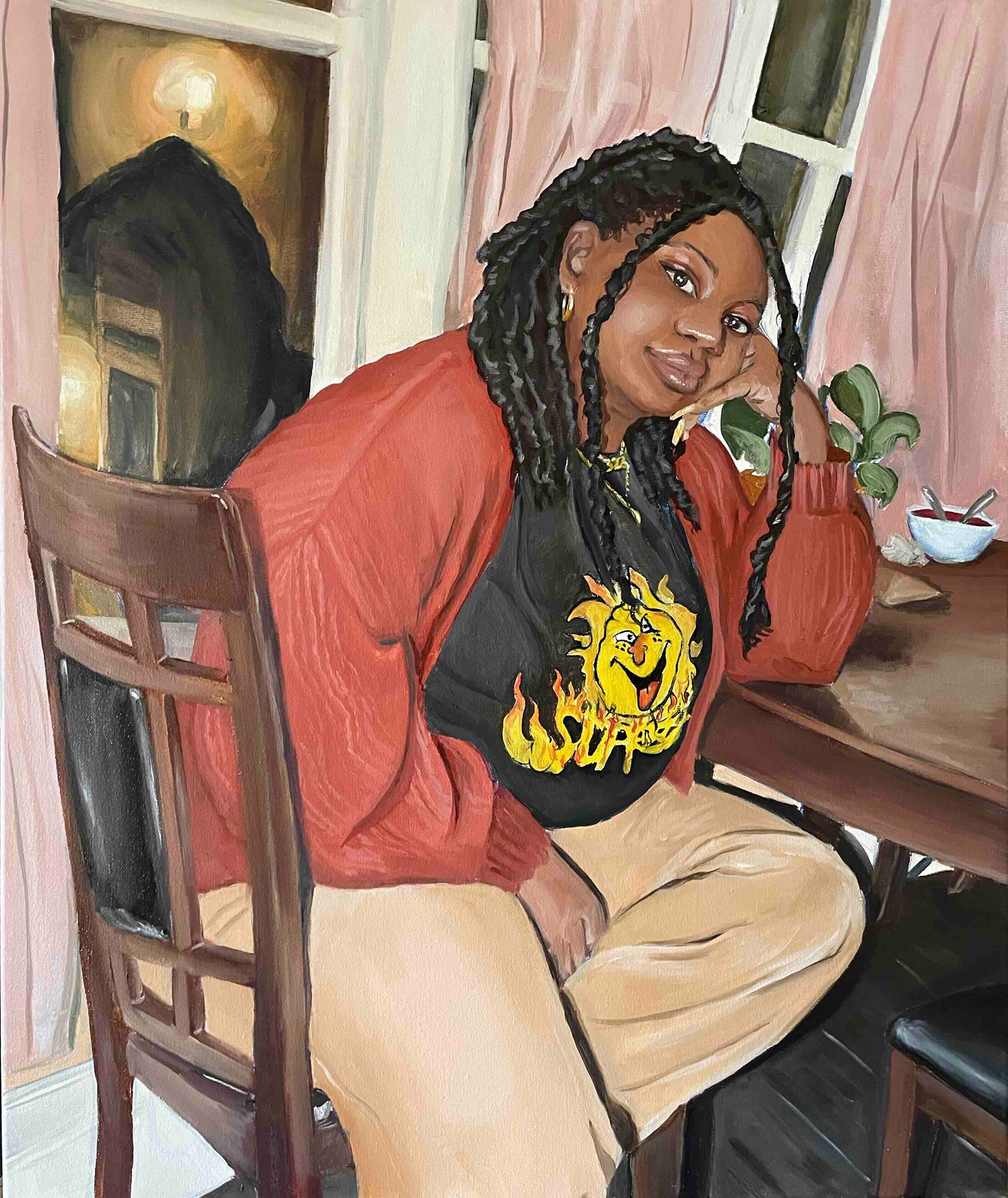 Astrid, huile sur toile, 2021.