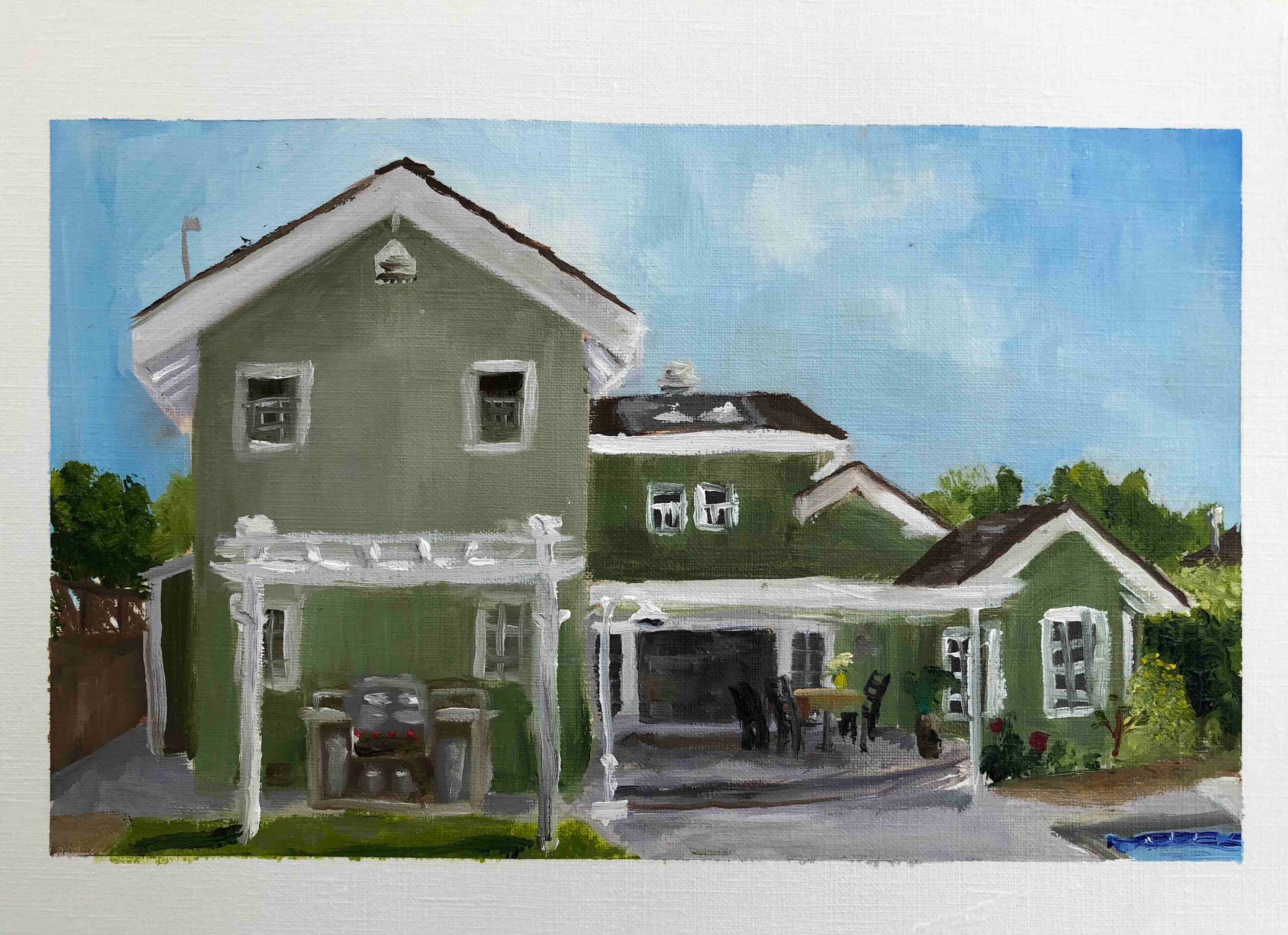 Home, huile sur toile, 2024.