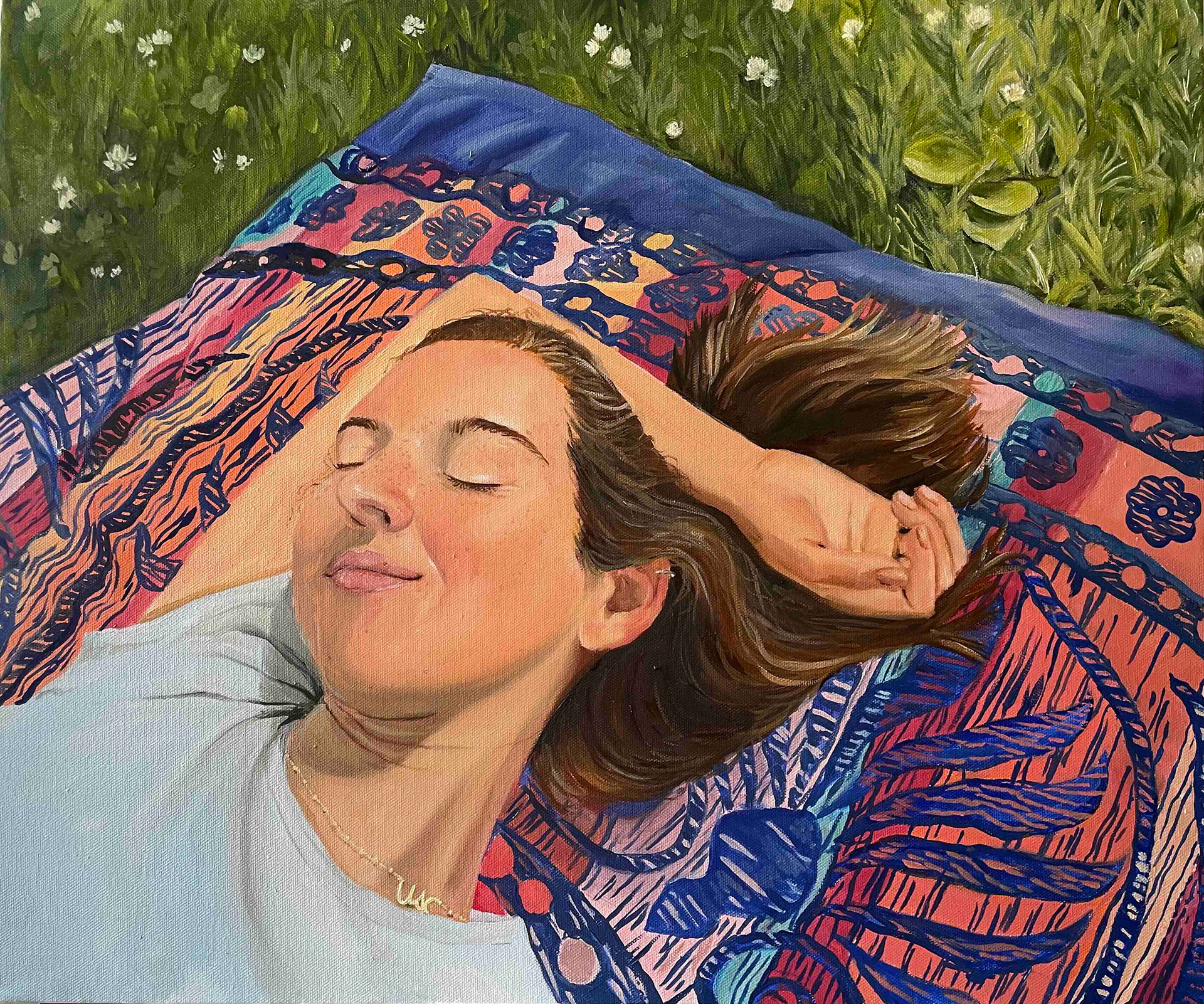 Graduation, huile sur toile, 2021.