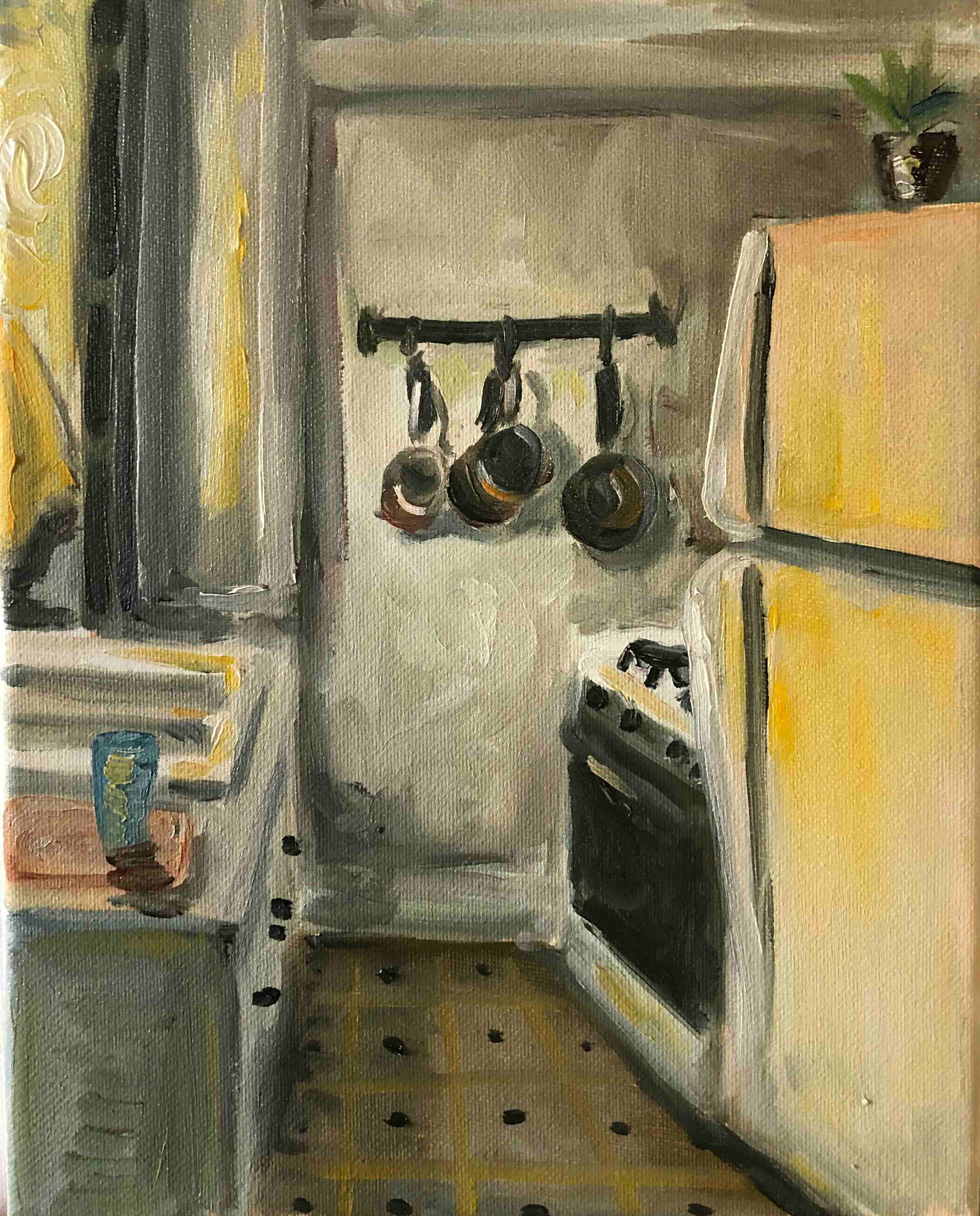Evening Calm, huile sur toile, 2020.