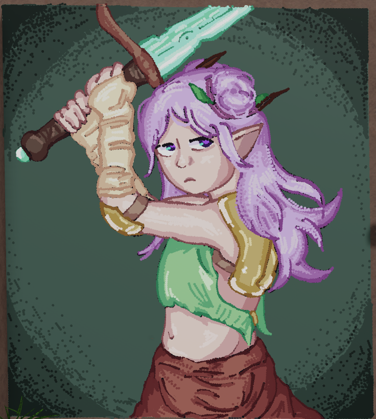 Kinoko With Her Sword