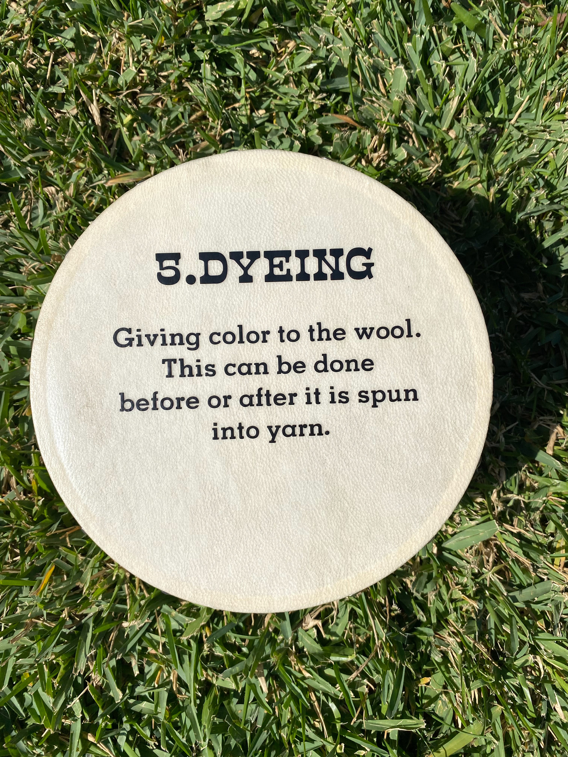 Permanent Vinyl on drum