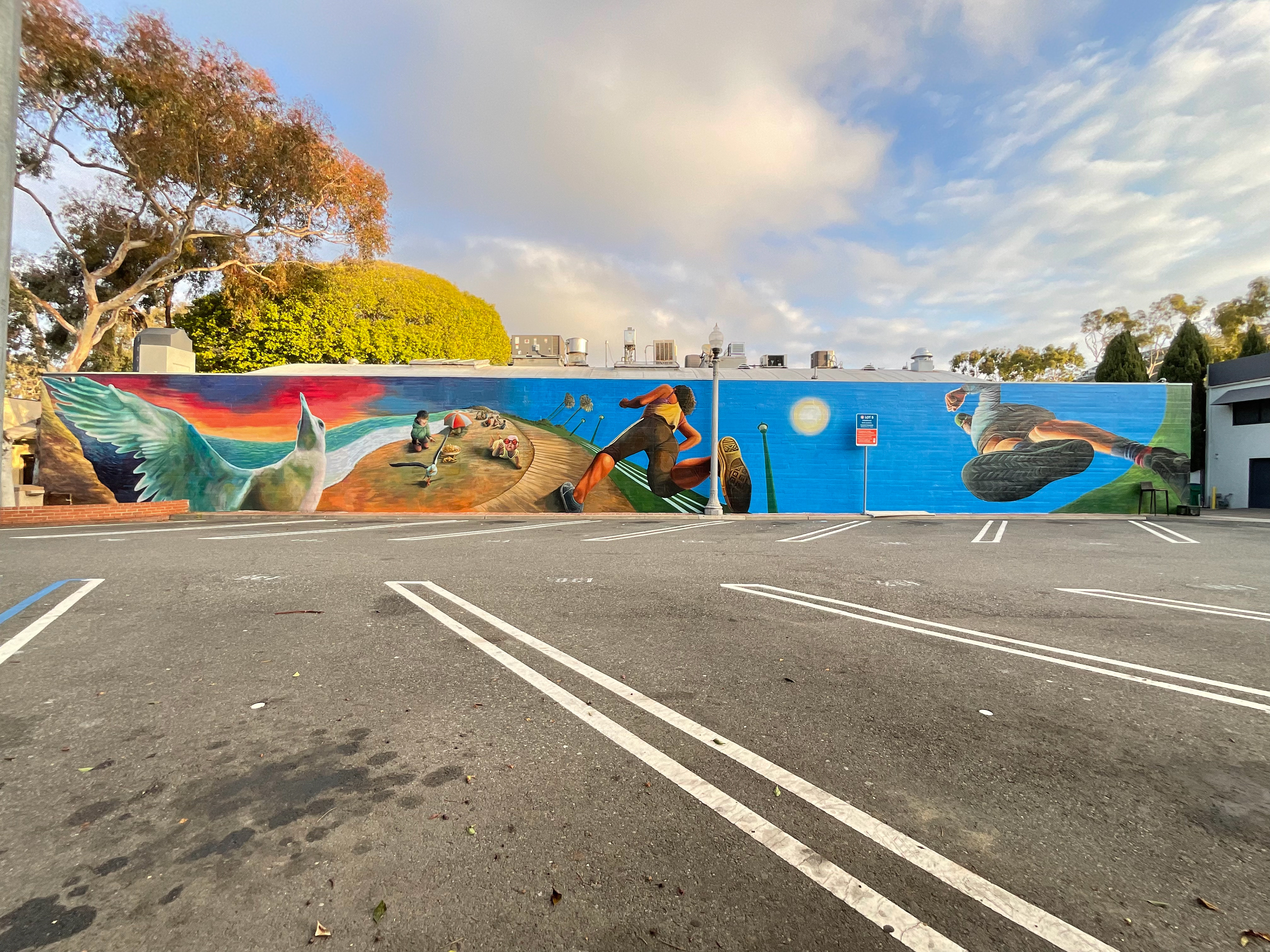 Designed by Timothy Robert Smith and collaboration of LCAD mural students. Laguna Beach CA, 2022