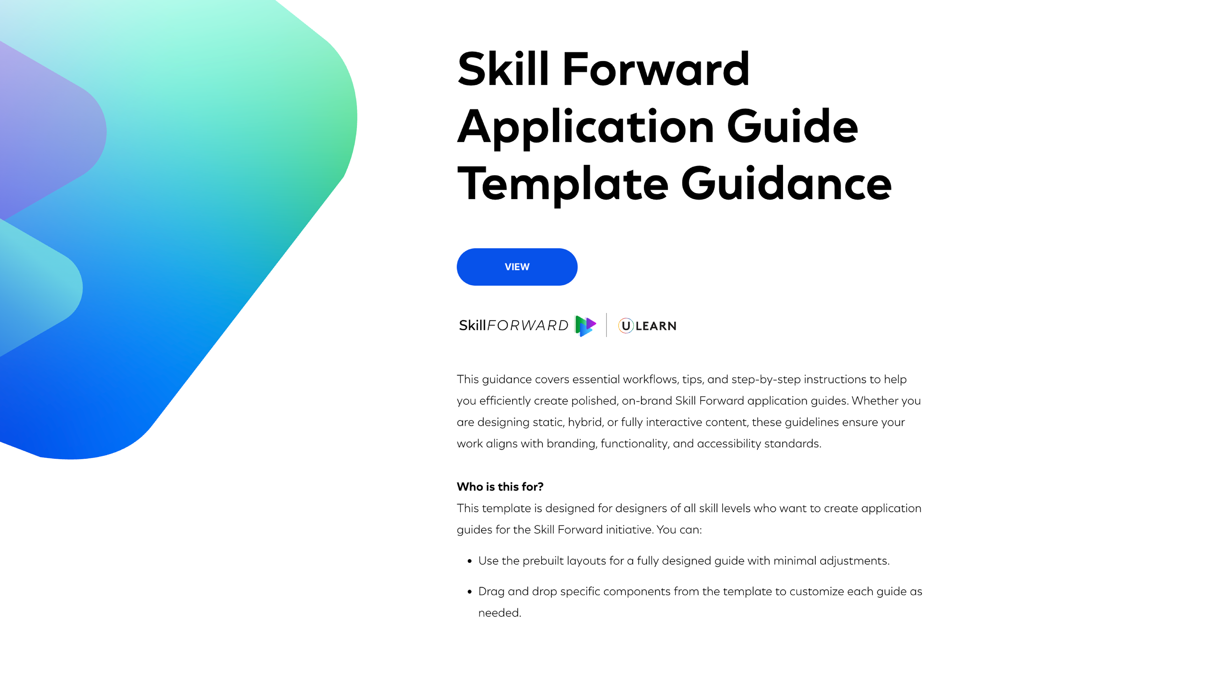 SkillForward Guide Landing Page (Rise)