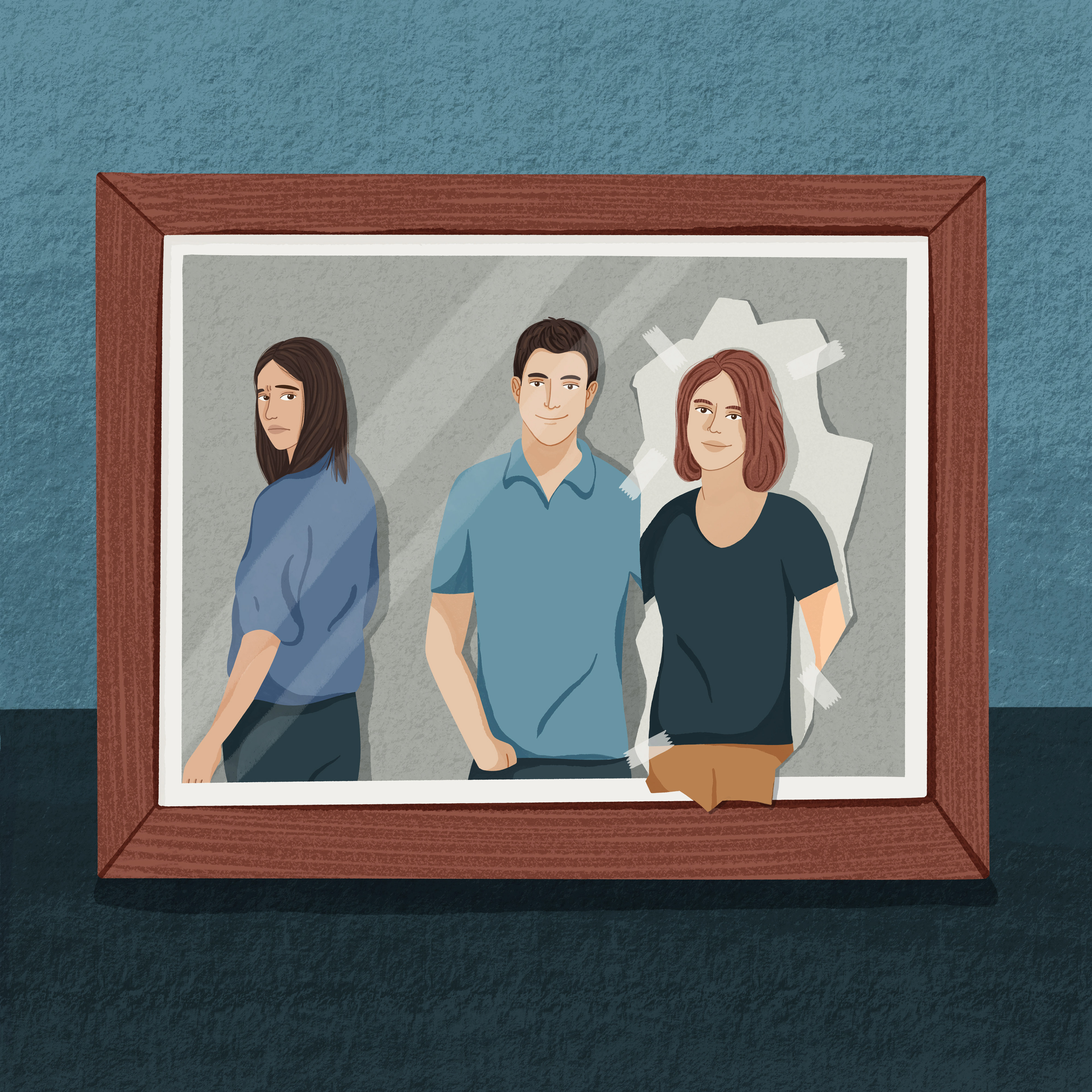 Realizzata durante il corso Editorial Illustration for Magazines di Emma Hanquiston su Domestika.org, a tema relazioni e tradimenti.