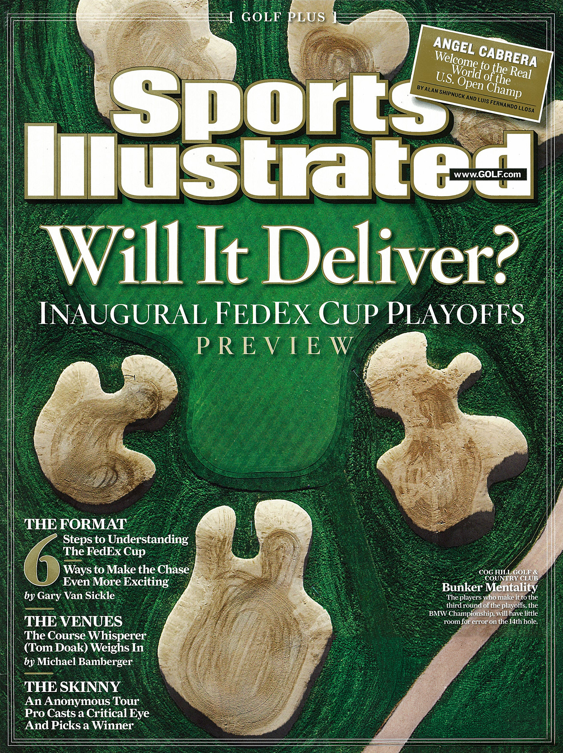 Sports Illustrated Golf Plus cover featuring Angel Cabrera, U.S. Open Champion, art direction by Joanna Farrimond