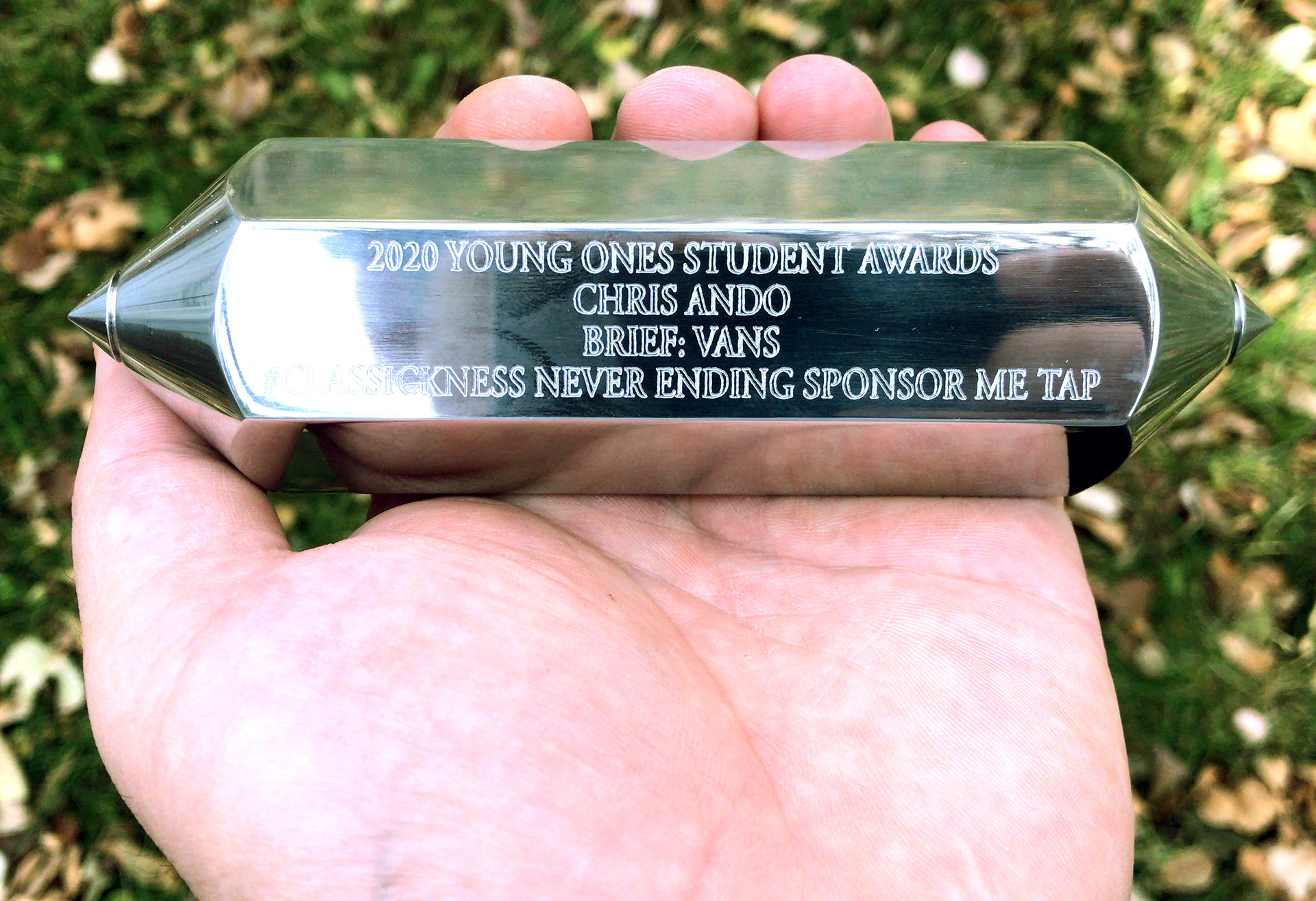 Chris Ando advertising OneShow Pencil, advertising award