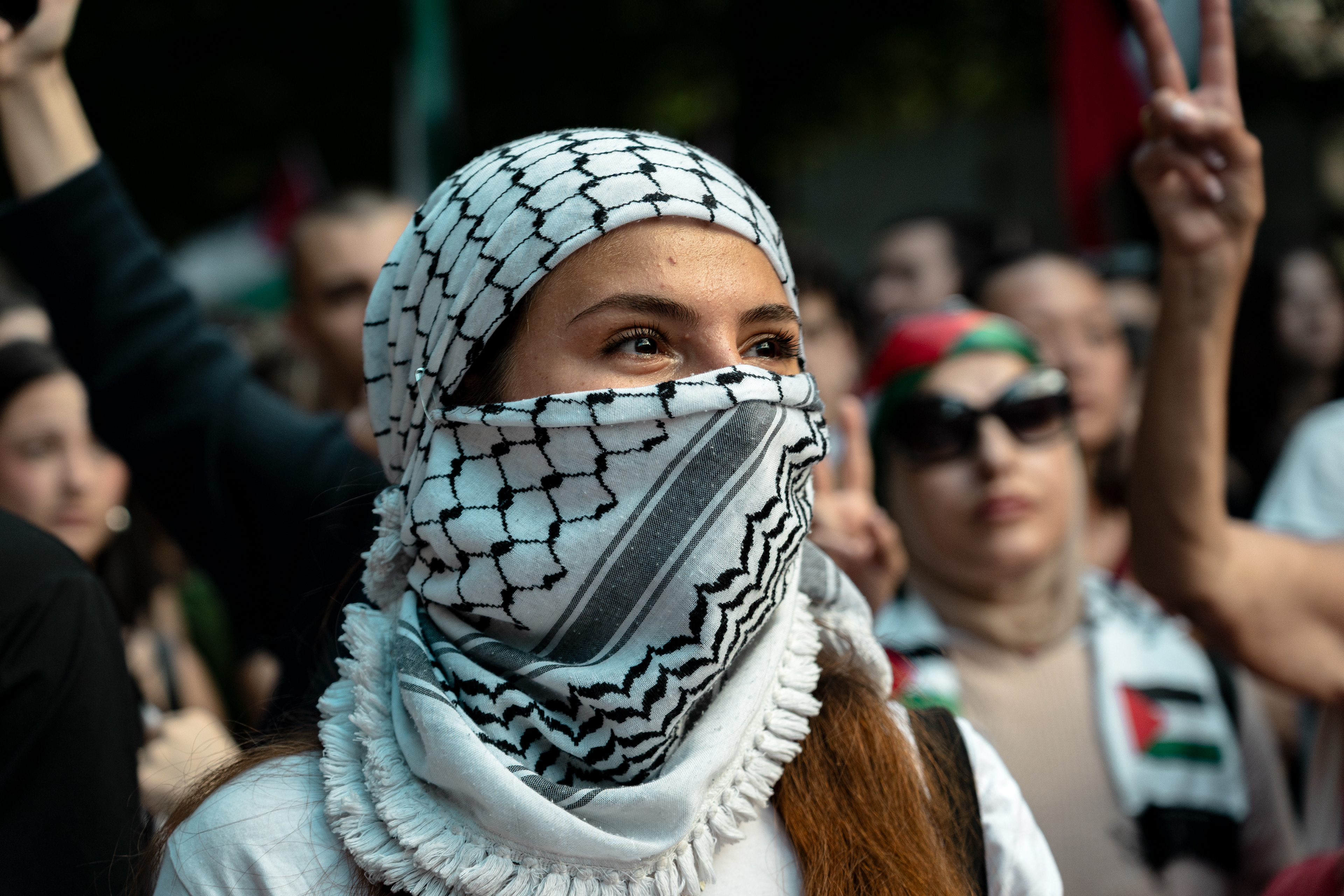 Manifestación en apoyo a la resistencia palestina en Iruña - Octubre 2025