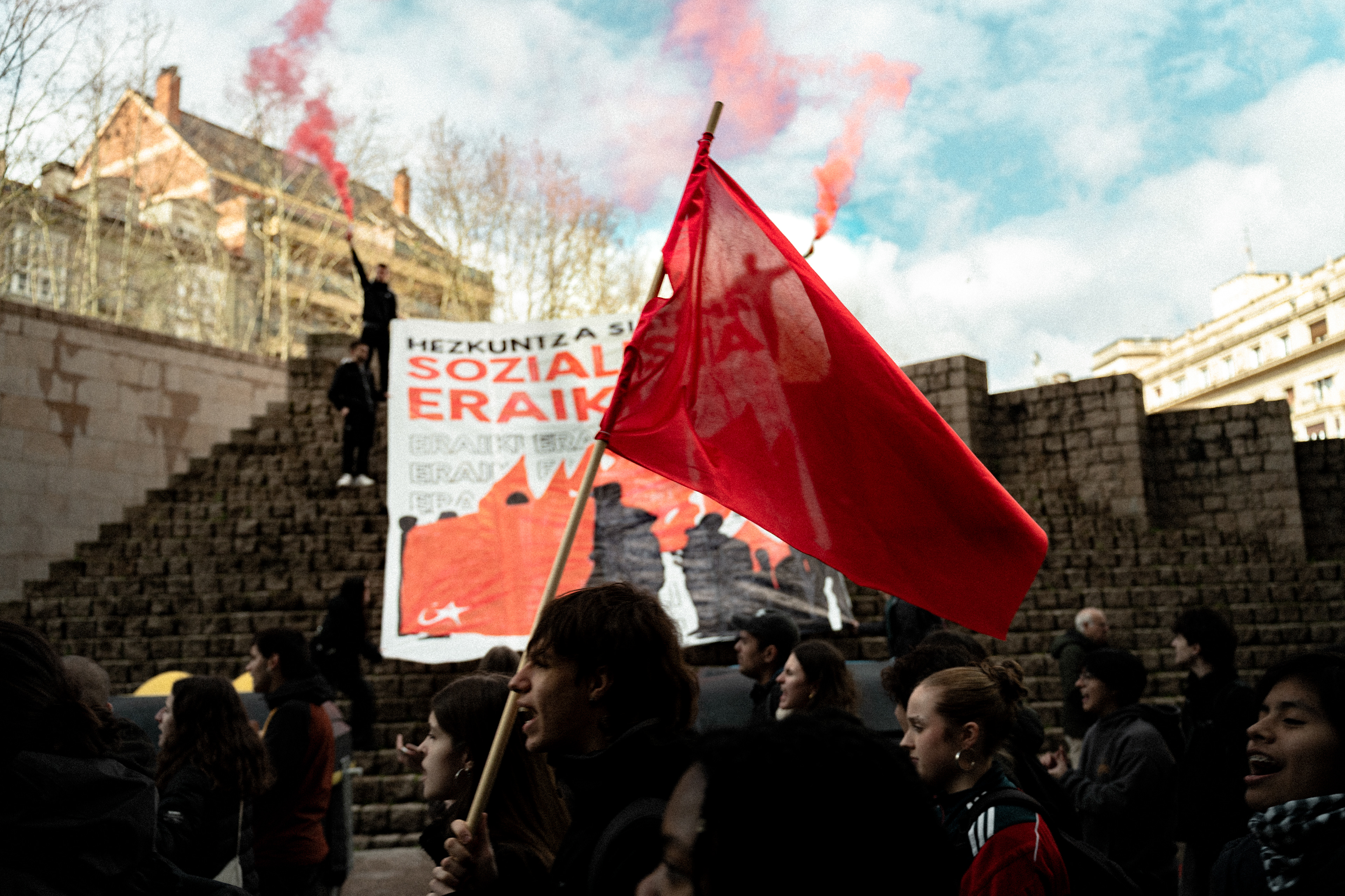 Huelga estudiantil convocada en Euskal Herria por Ikasle Abertzaleak. - 13 de marzo 2025