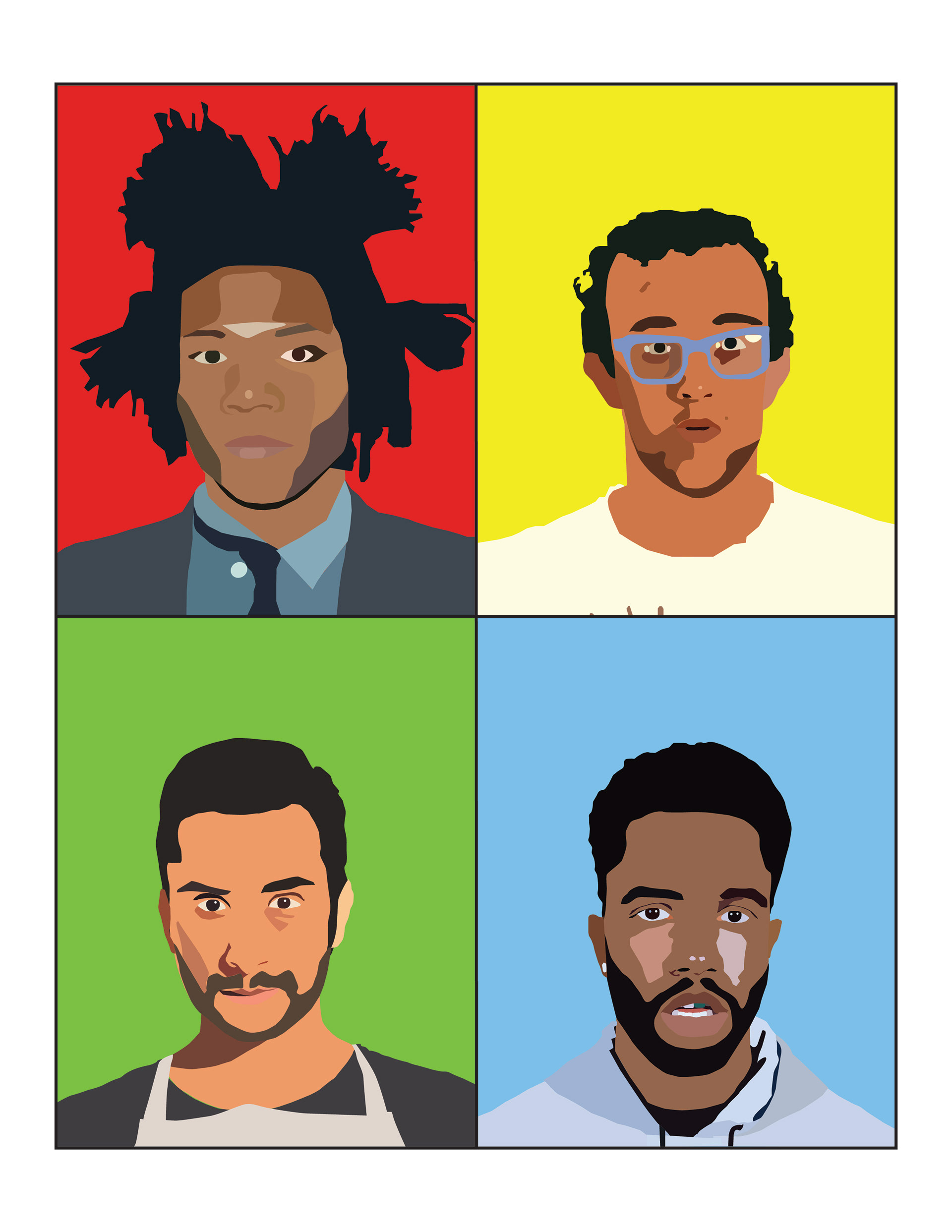 Homage to Four Artists, 2023