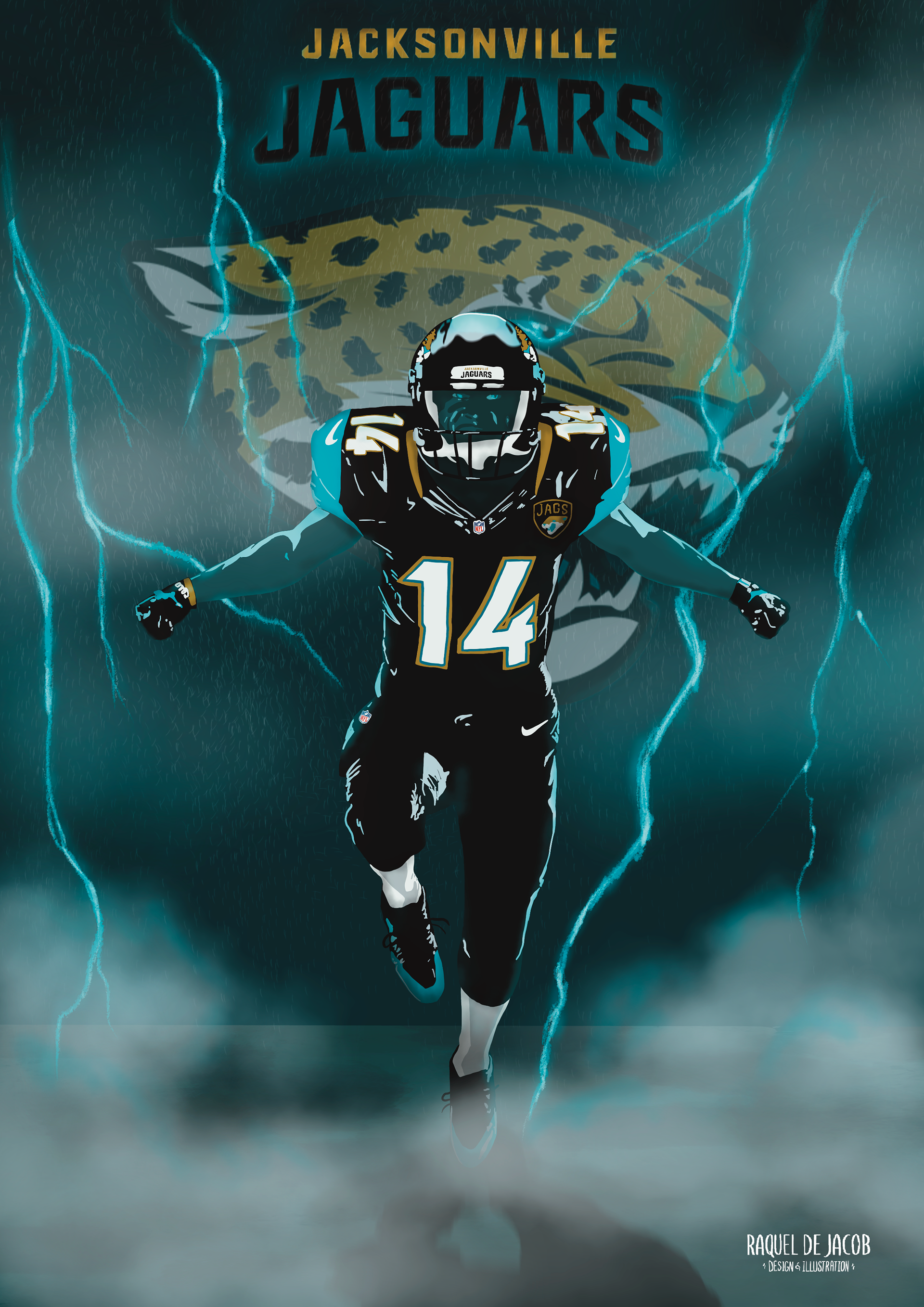 Jacksonville Jaguars 14 – Poster