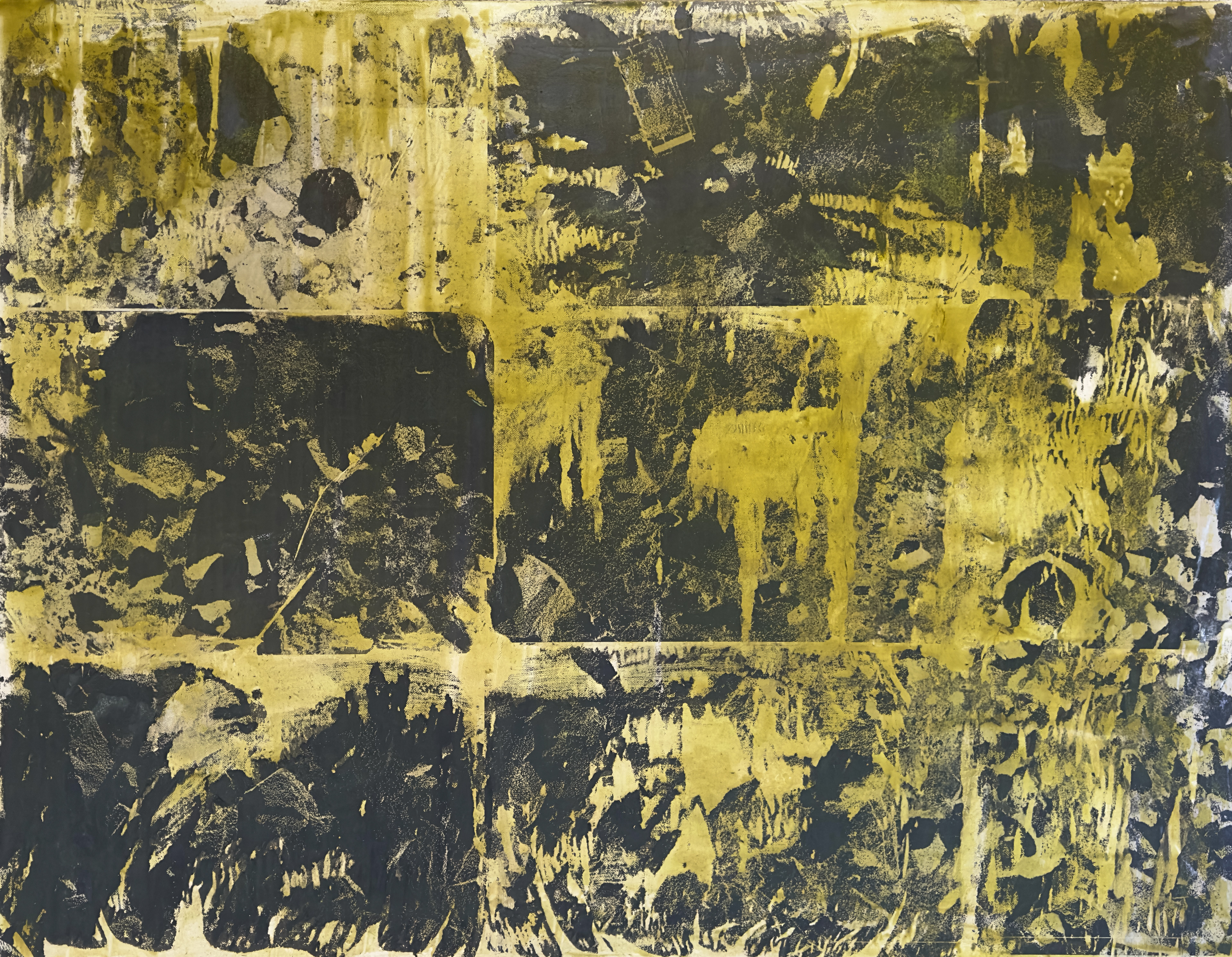 Image transfer an Oil on canvas 104x88cm