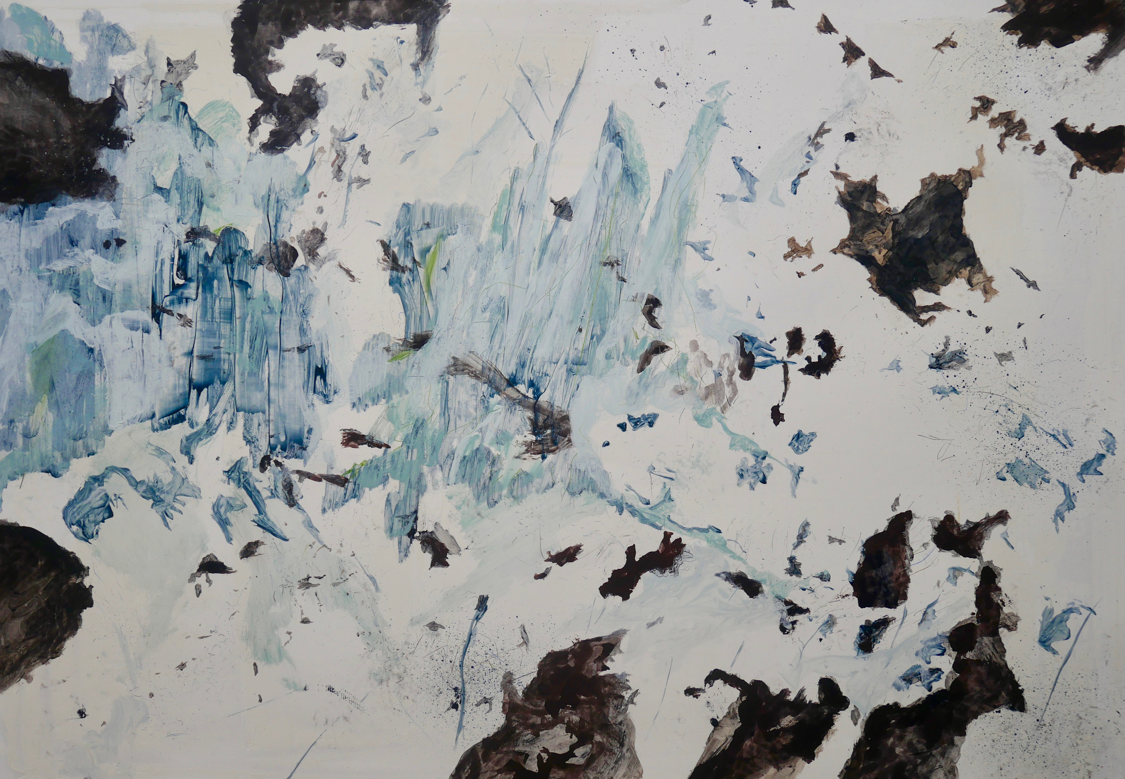 The Lost Valley: h2b 63x91 oil and pencil on paper