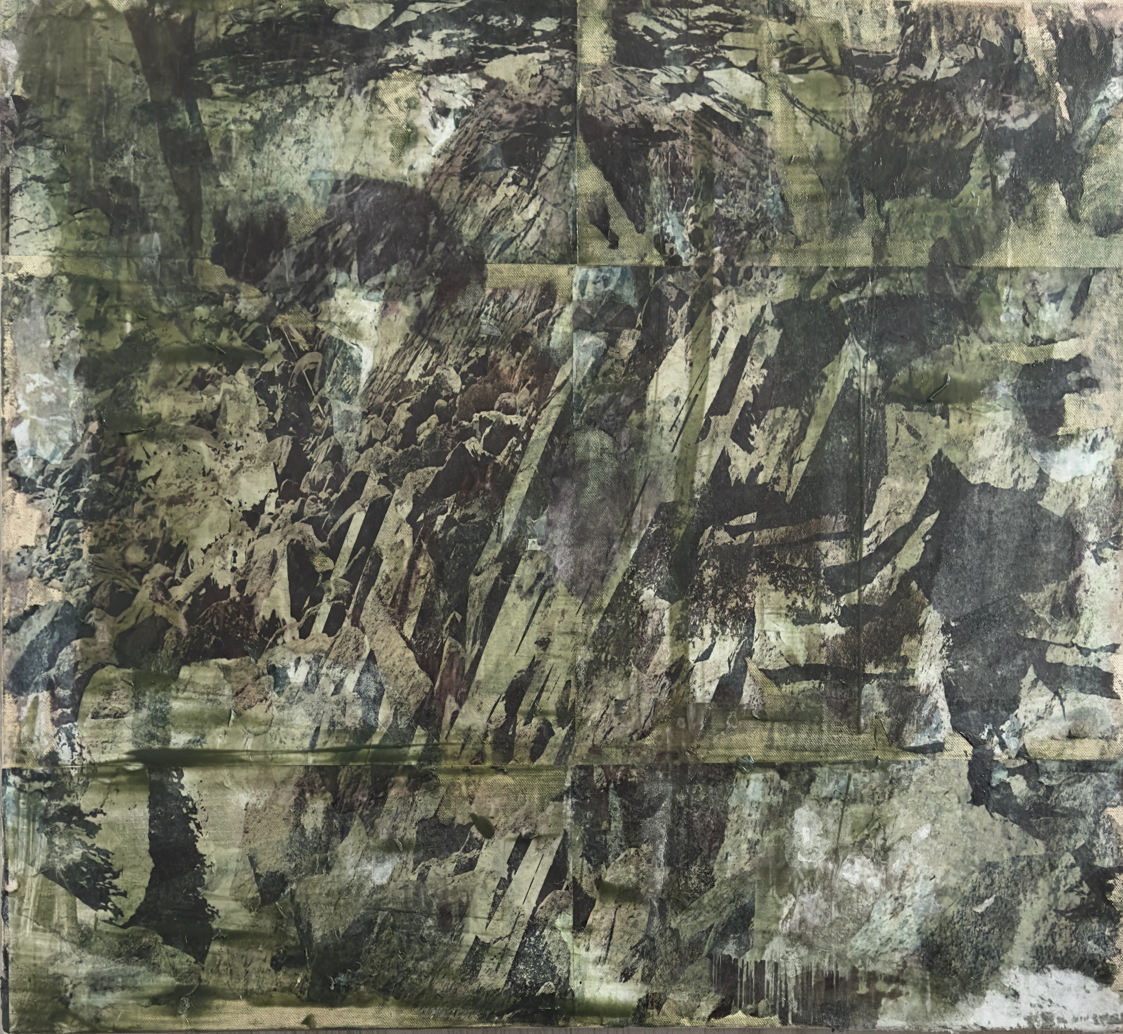 Image transfer an Oil on canvas 66x61cm