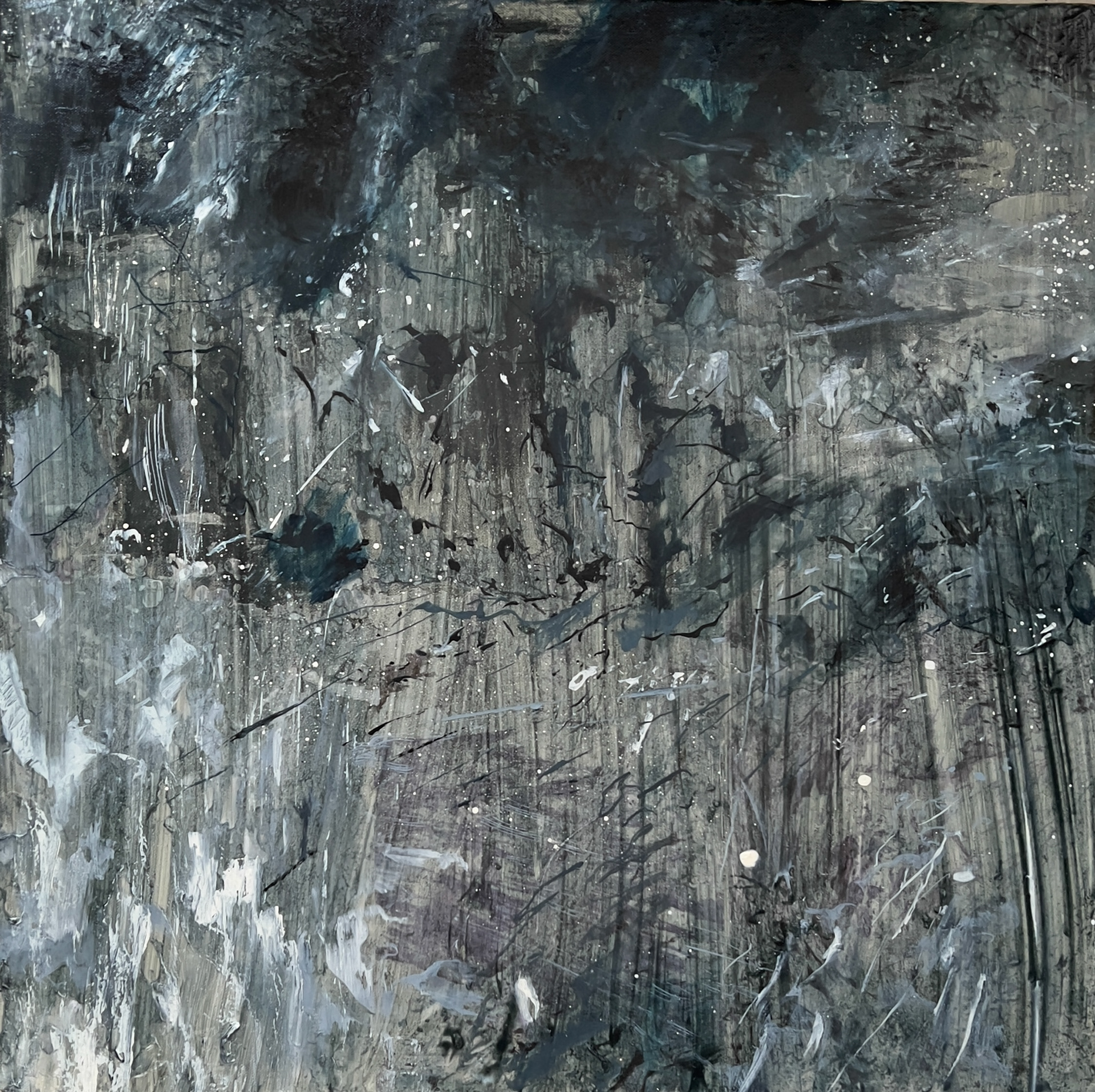  VIII - Oil and image transfer on canvas  61x61cm