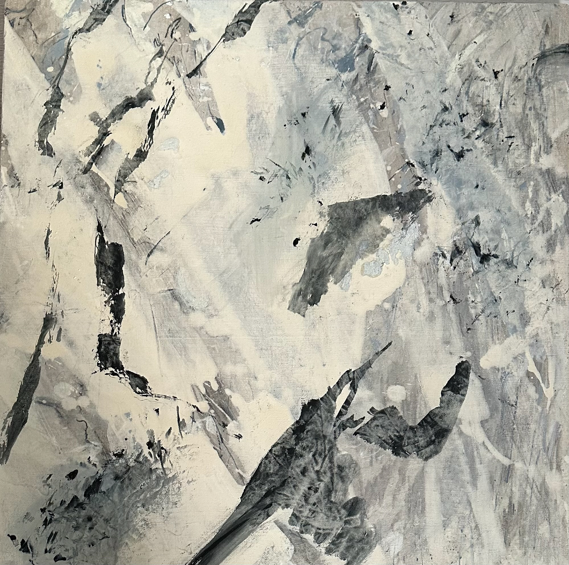 III - 60cmx60cm Oil and coloured pencil 