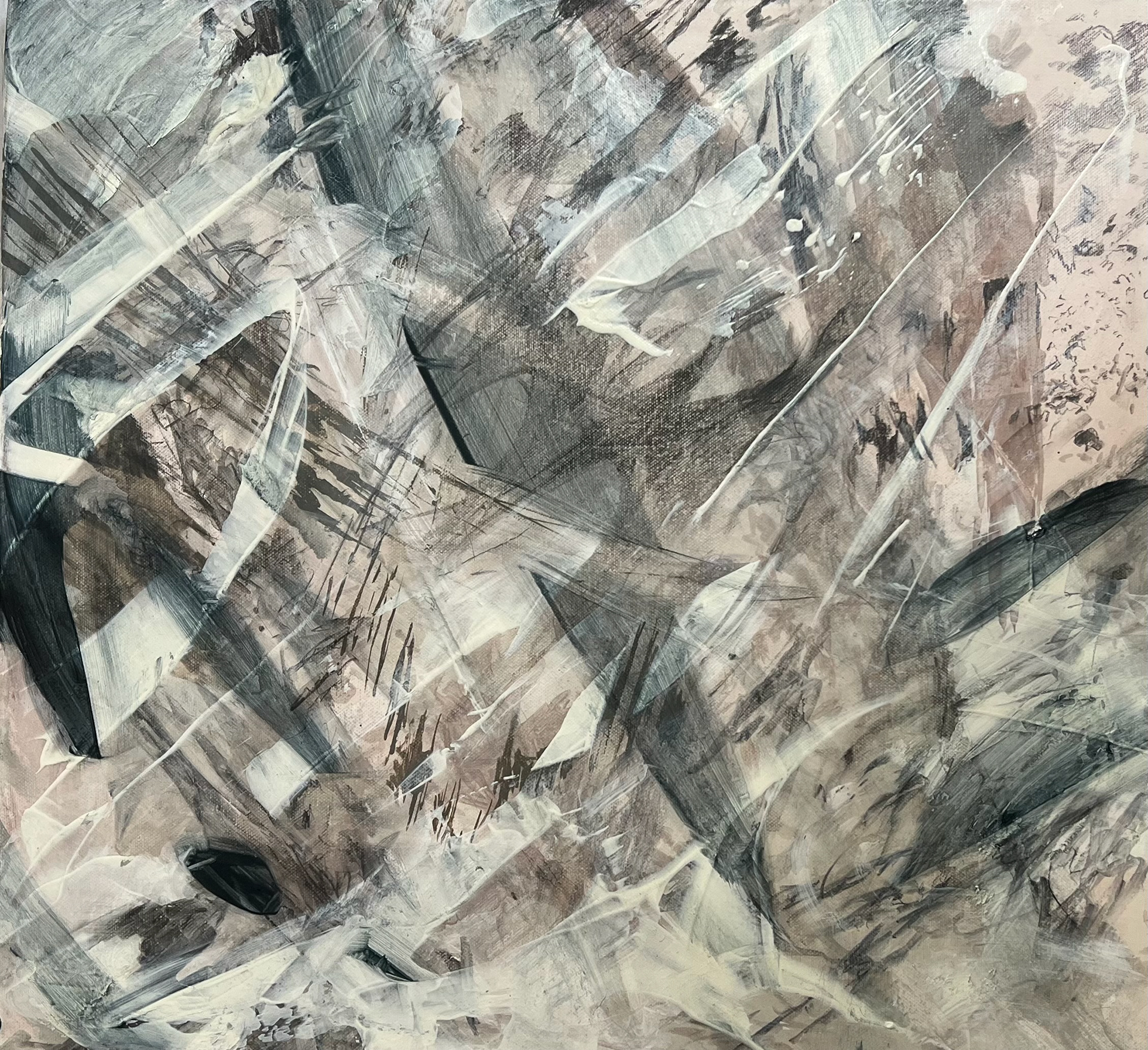  IV - Oil, marker pen and pencil on canvas  50x45cm