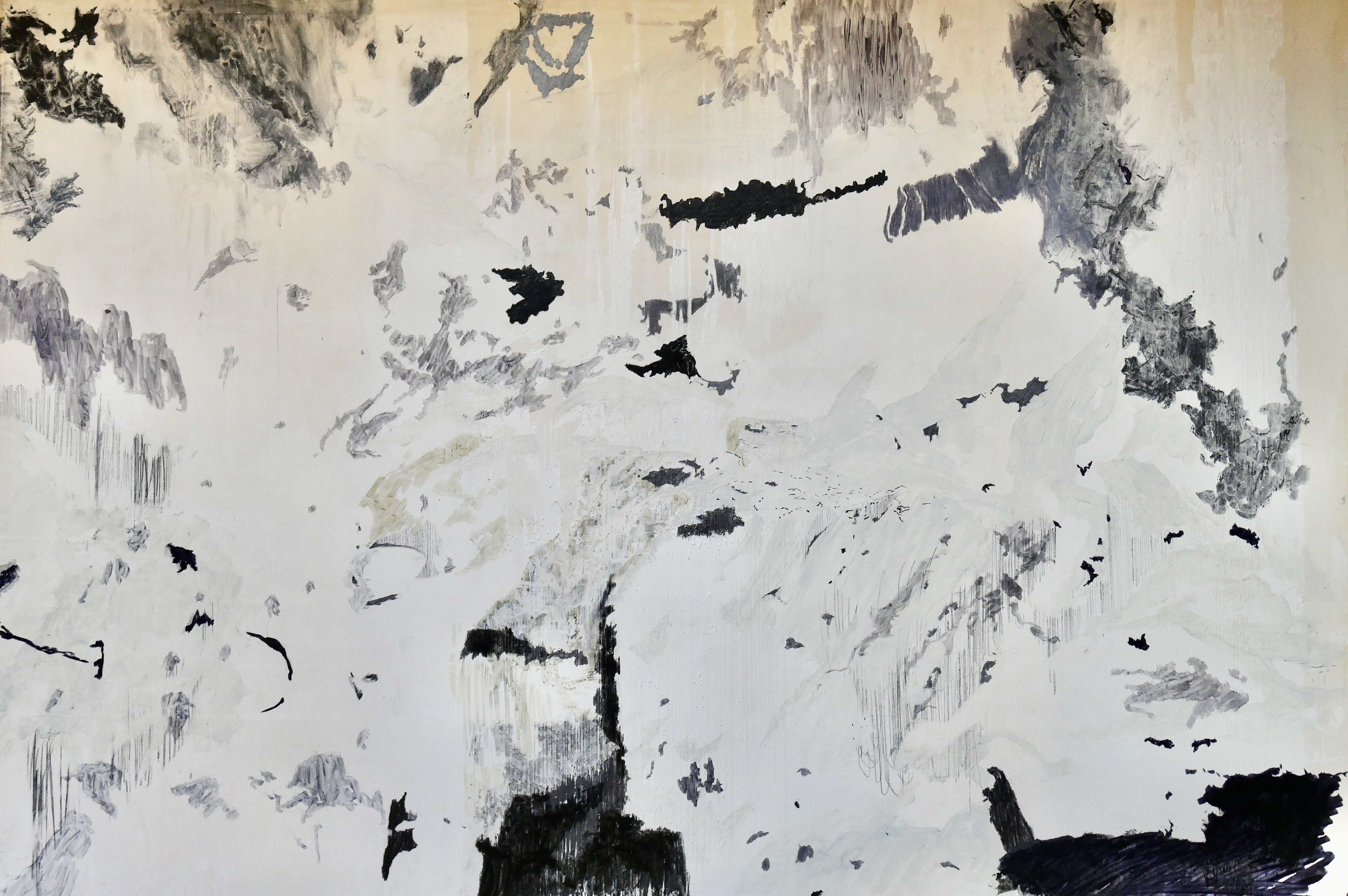 The Lost Valley: M1 68x101cm oil and pencil on paper