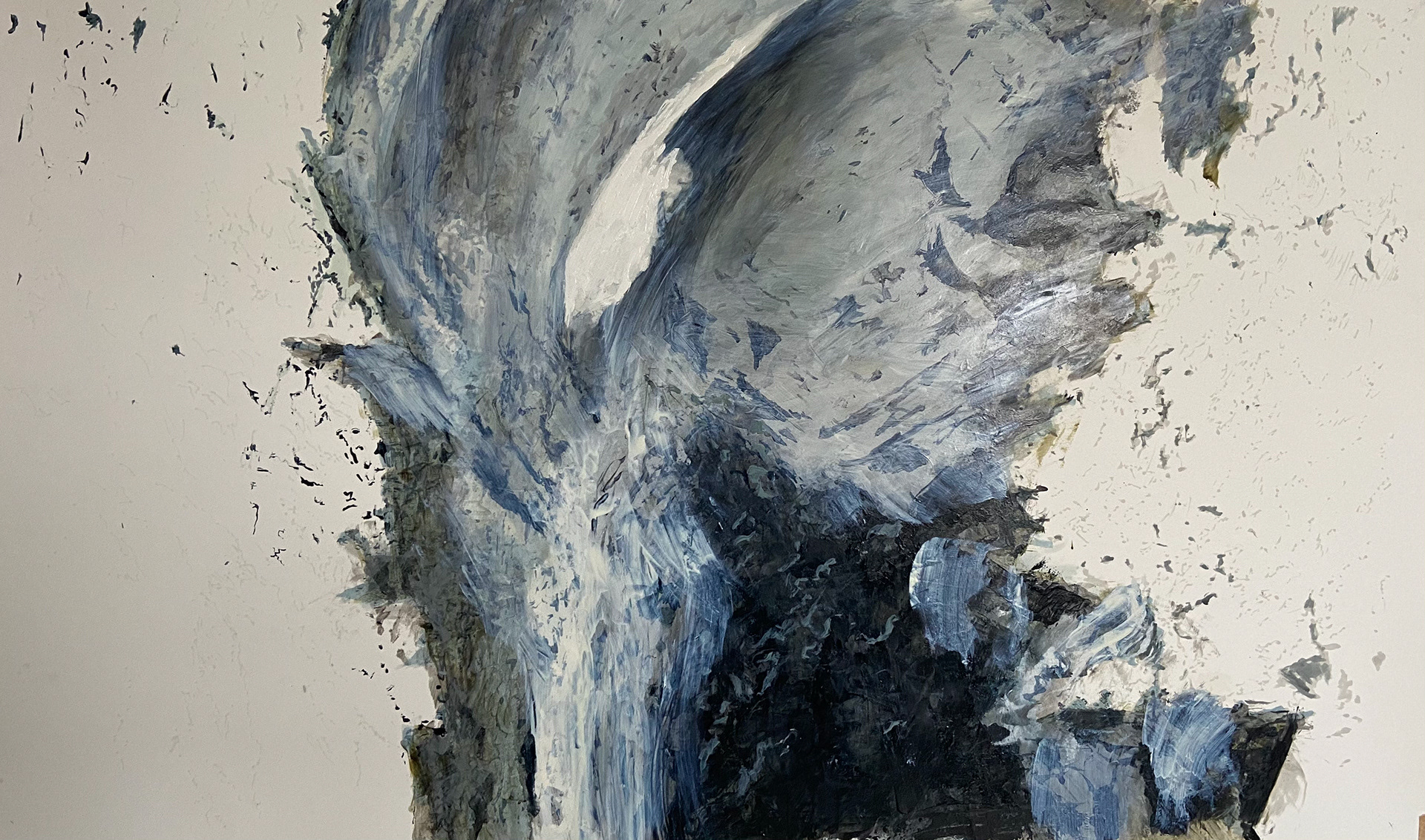 'SET XIII' 65x105cm (Oil paint and marker pen on paper)
