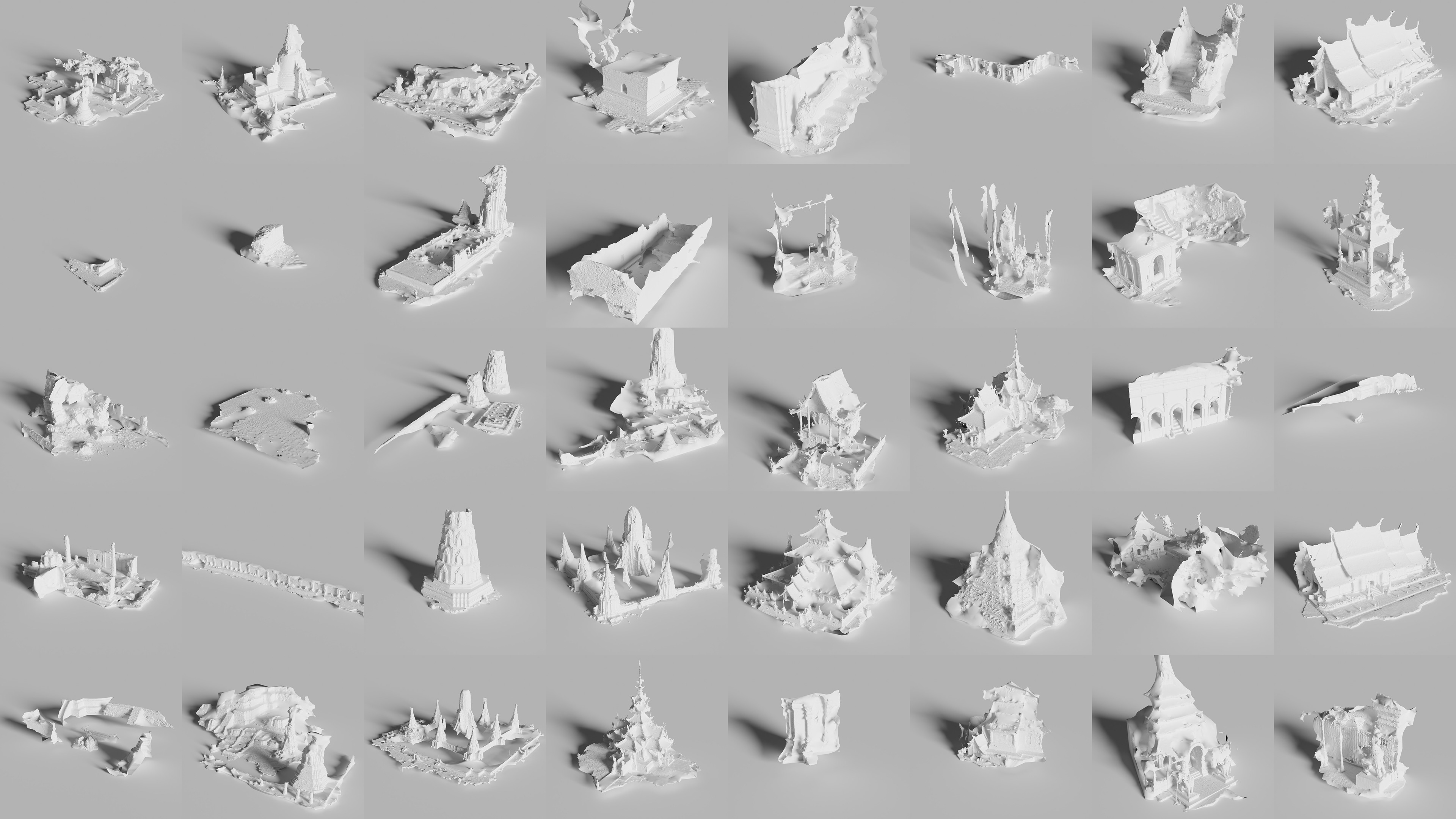 3D Scan of Temple from Chiang Mai and Ayutthaya