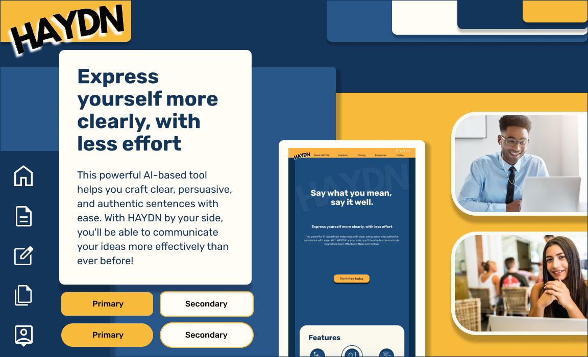 Style tile for marketing page