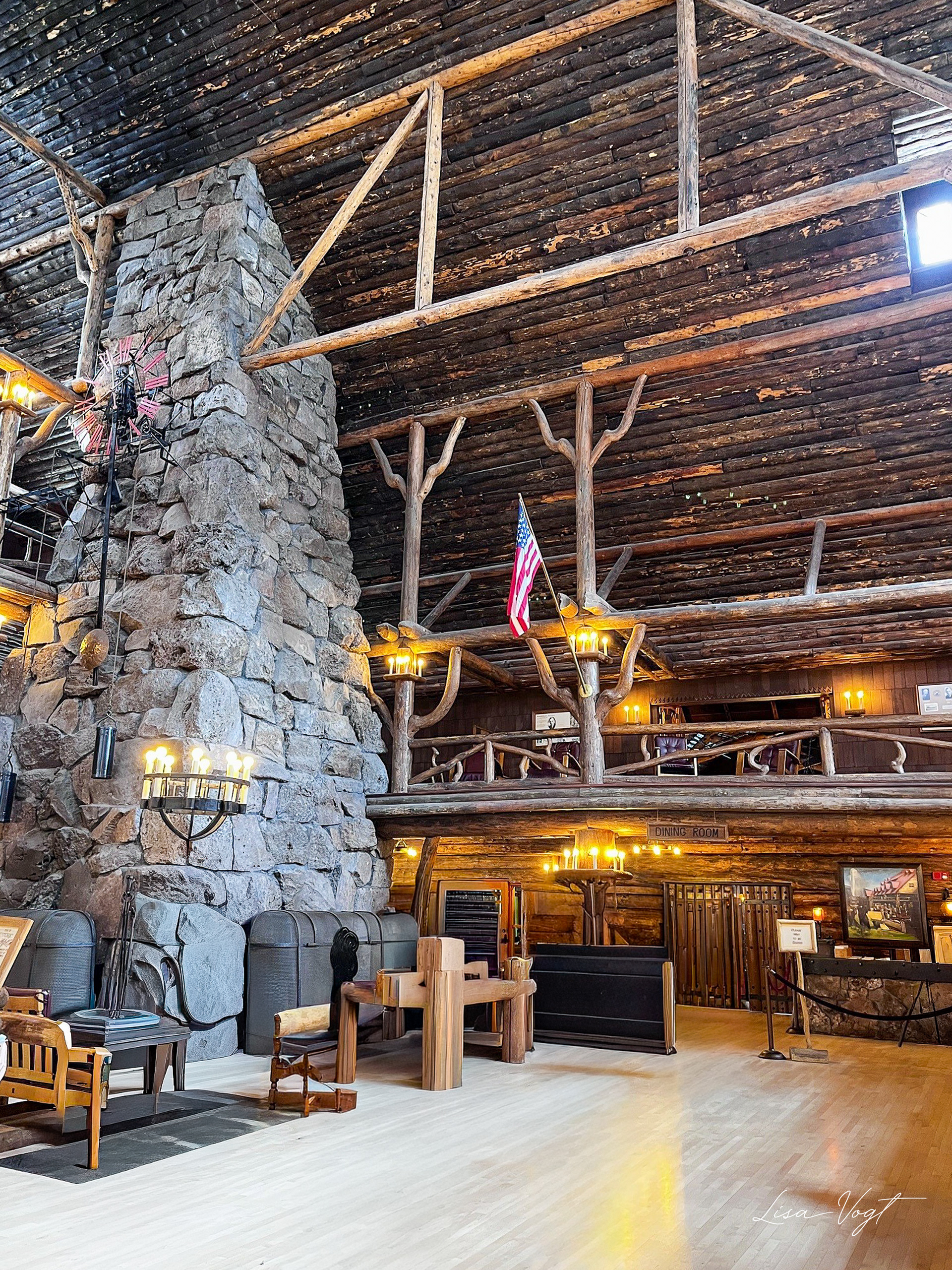 Old Faithful Inn ground floor.