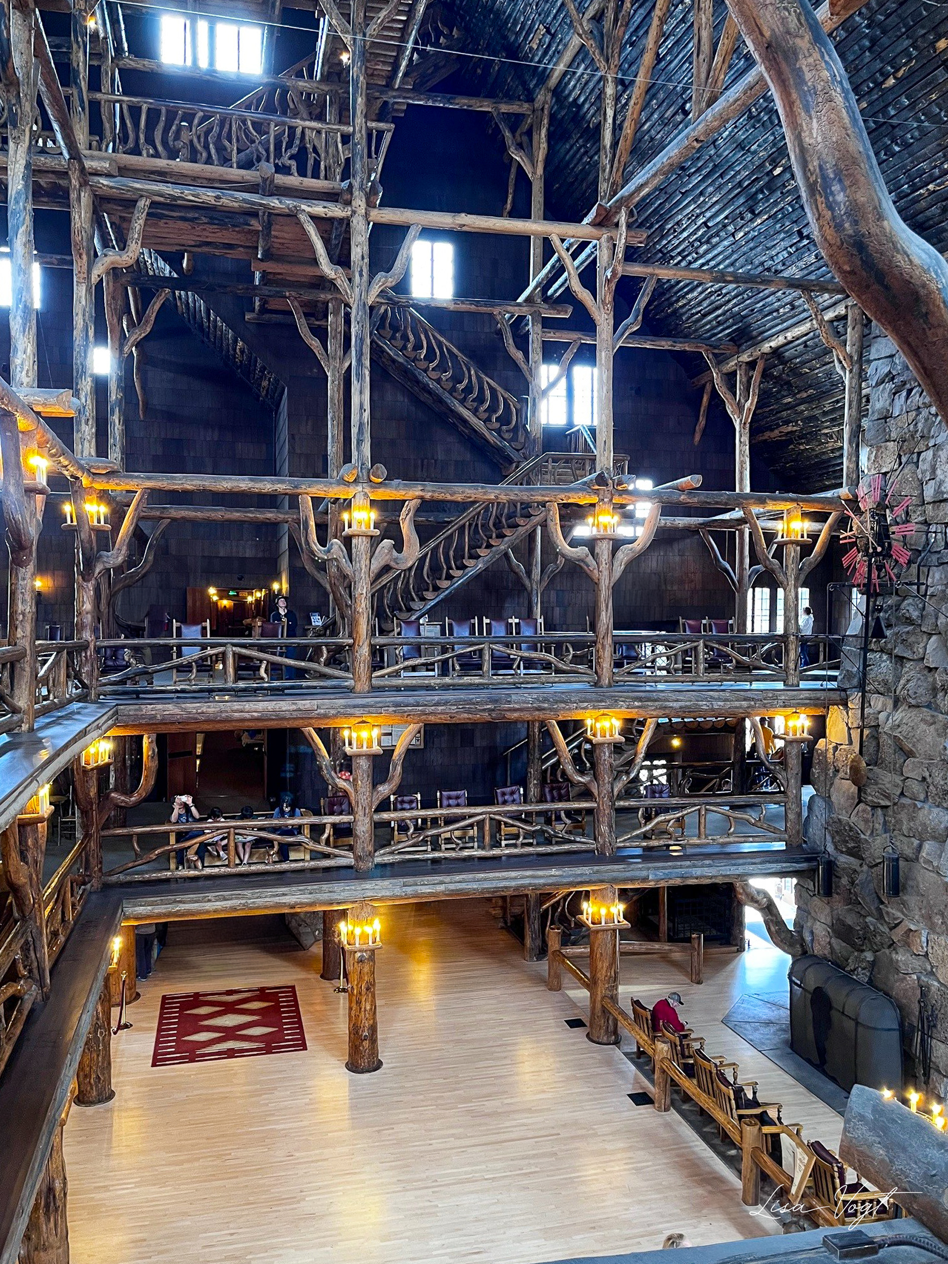 Old Faithful Inn second floor.