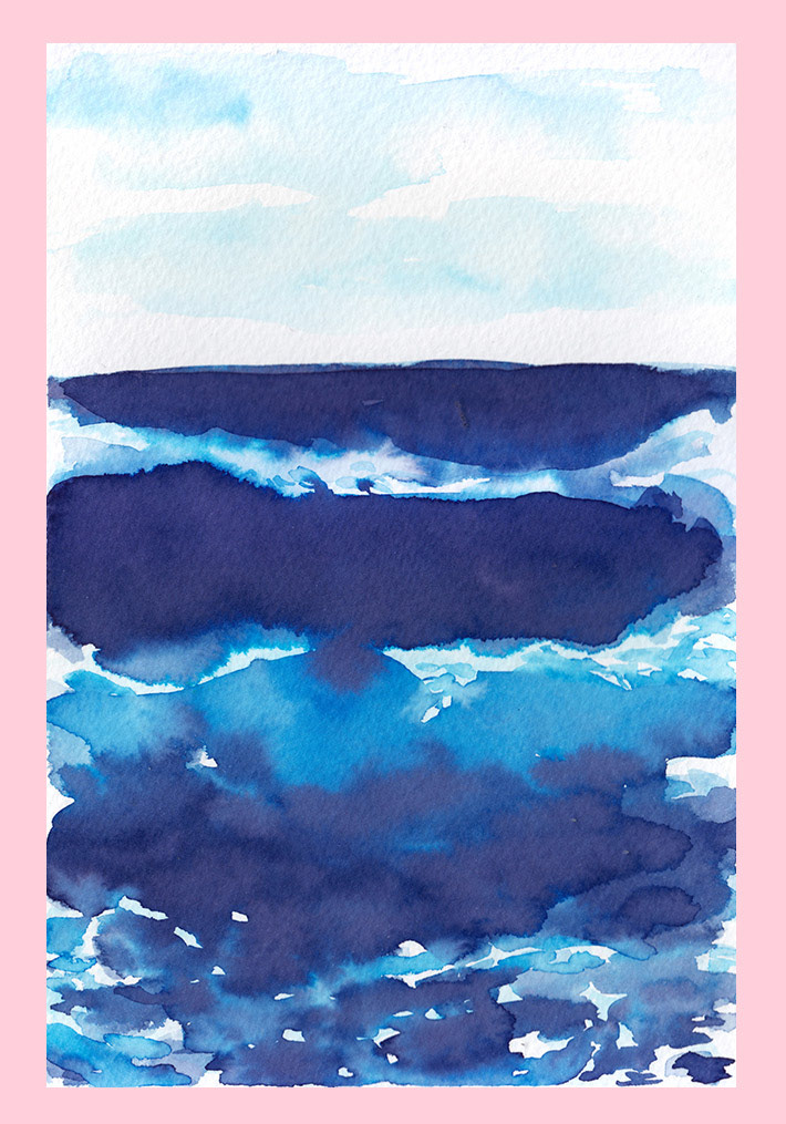 Acuarelas liquídas. Ilustración para el libro Juan Salvador Gaviota
