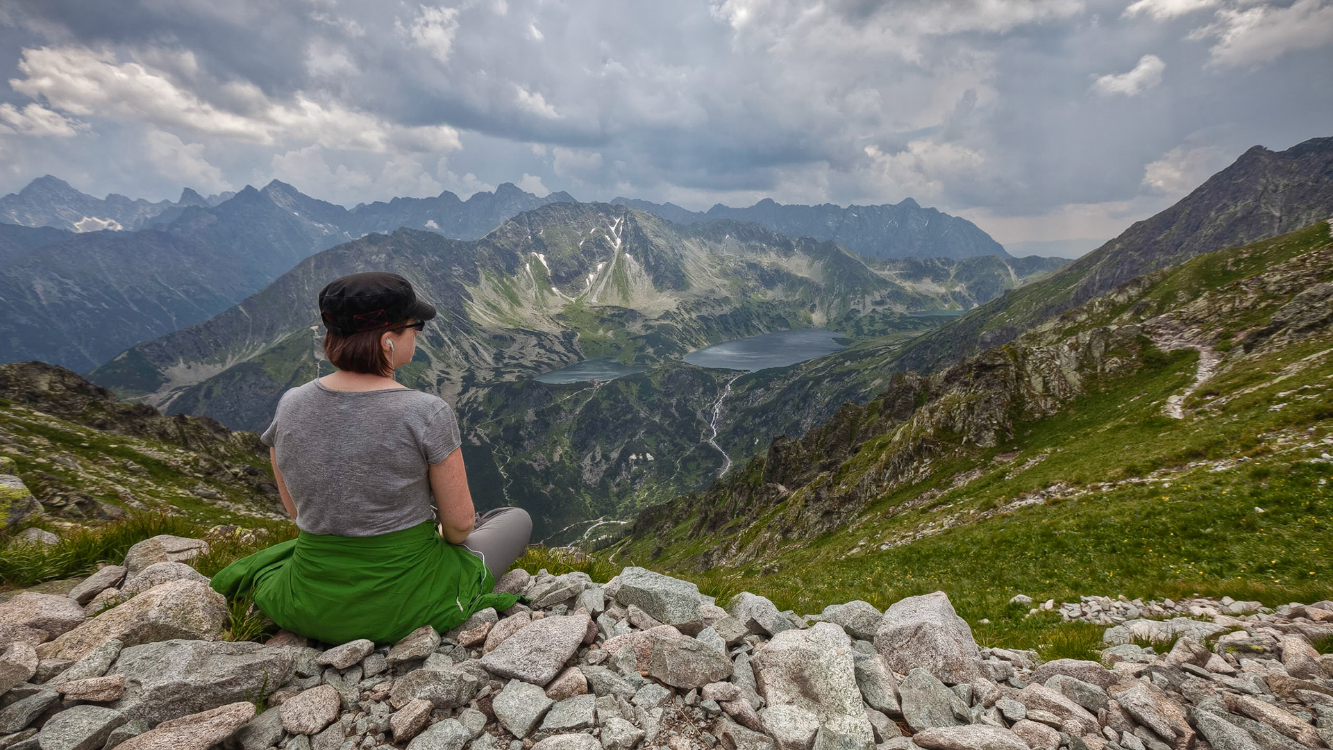 Valley of Five Polish Lakes from Krzyżne Pass II