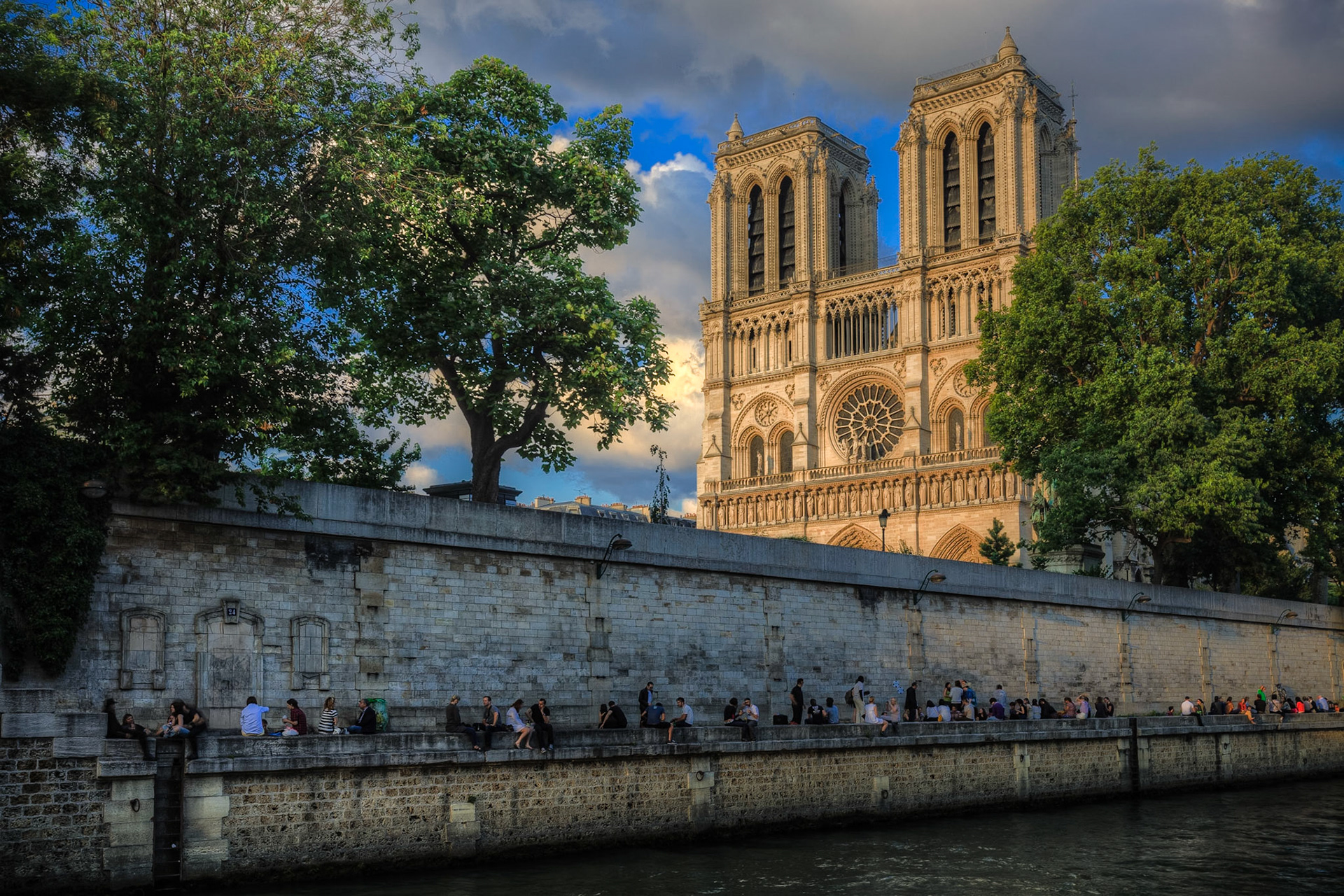 Notre Dame at Sunset I
