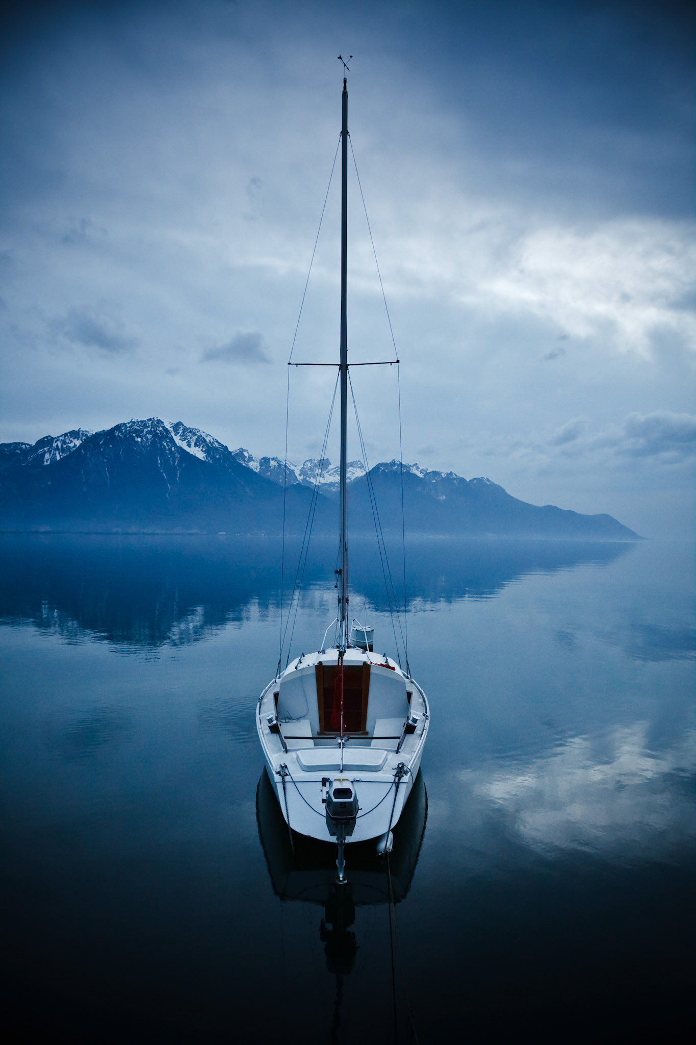 Blue Hour on Lake Geneva