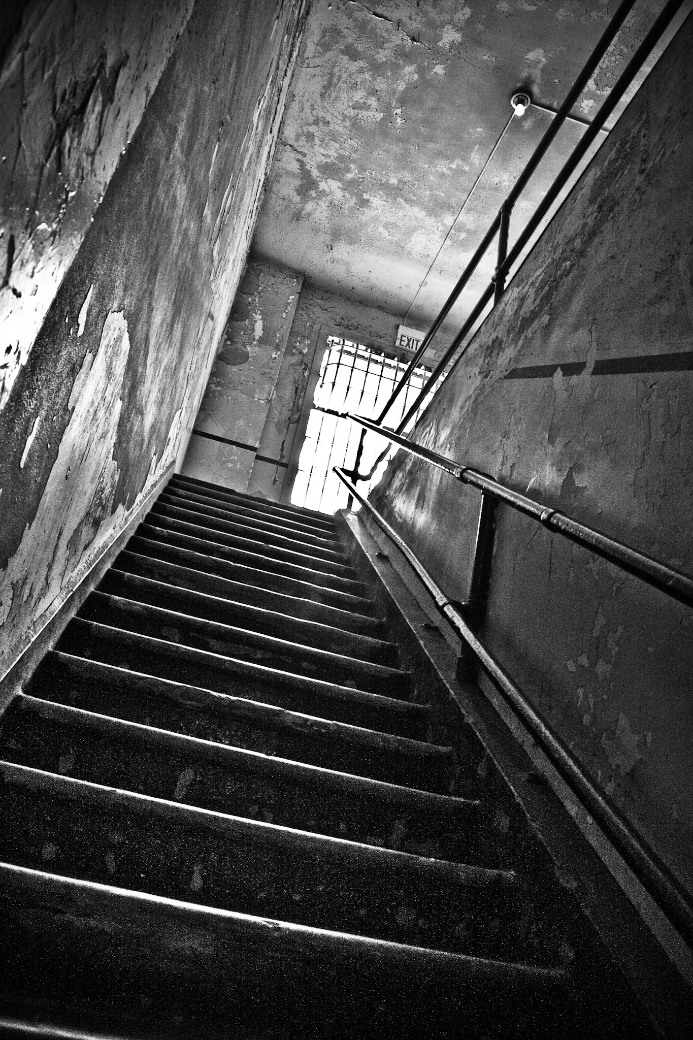 Stairs to Alcatraz Hospital
