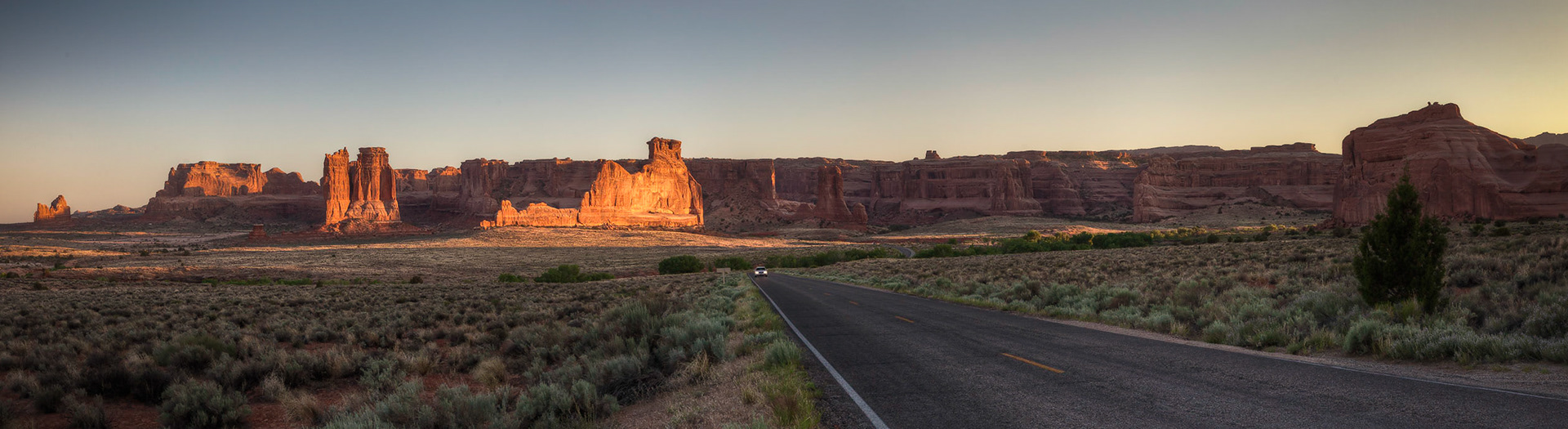 Tower of Babel and Organ from Arches Entrance Road