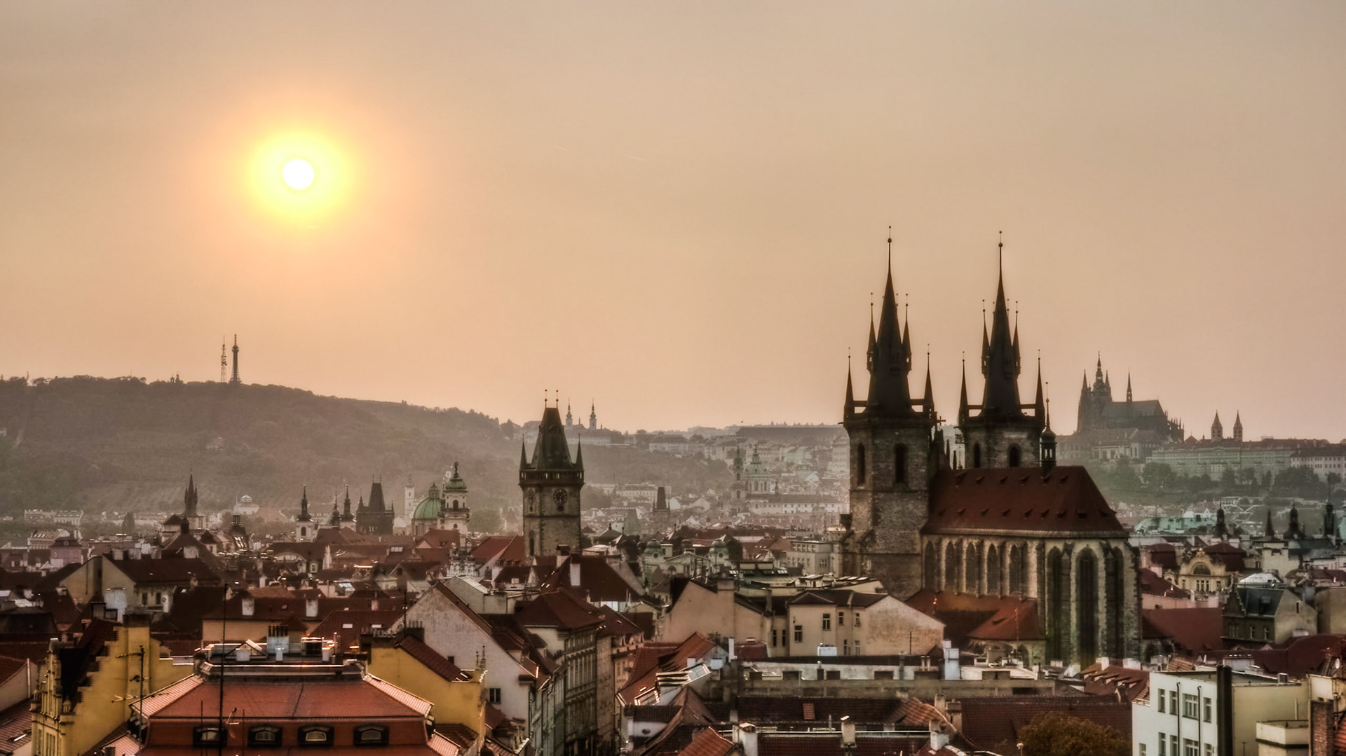 Prague at Sunset