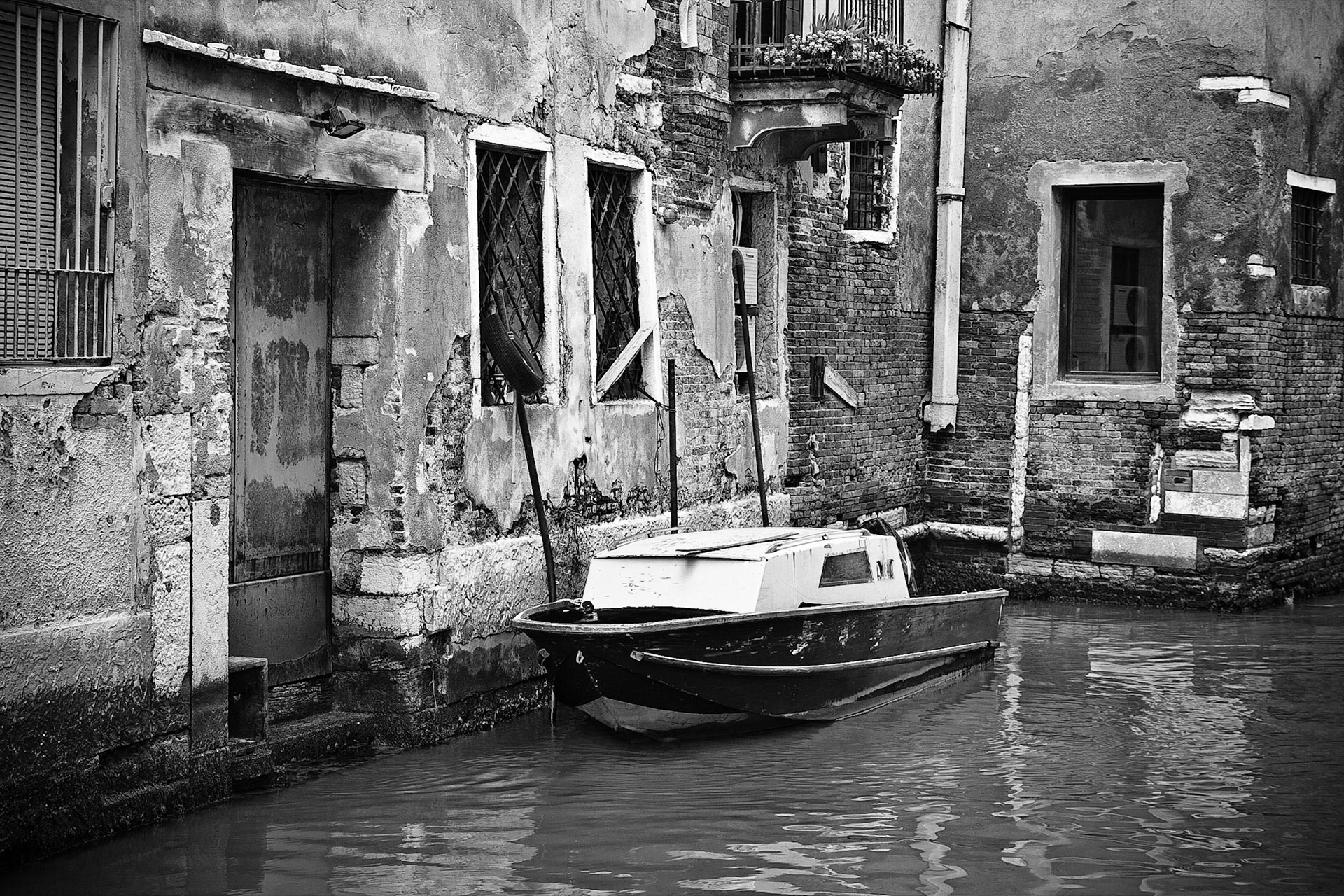 Boat in Venice Canal